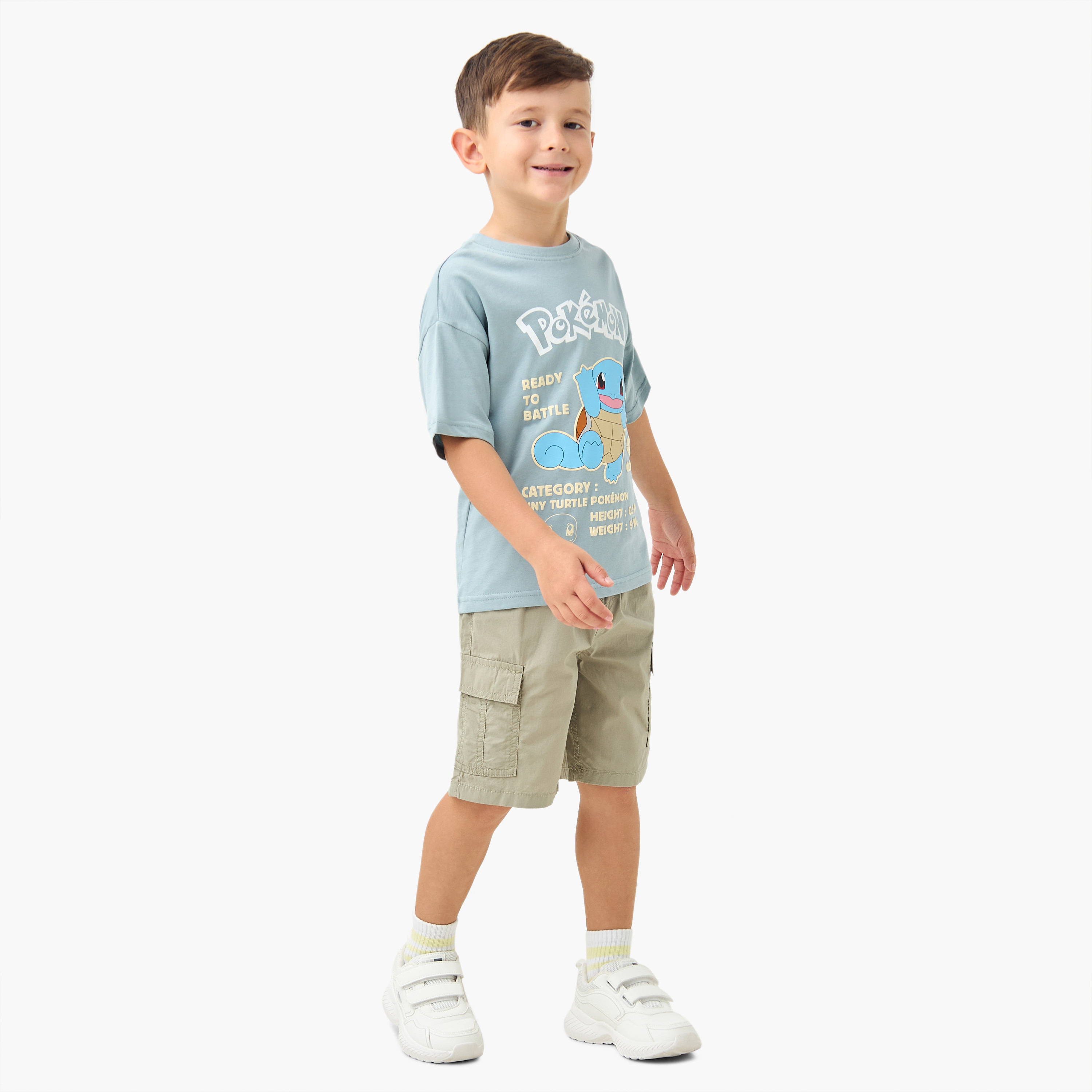 Pokemon Printed T-shirt with Short Sleeves-boys-clothing-tshirtsandpolos-image-2