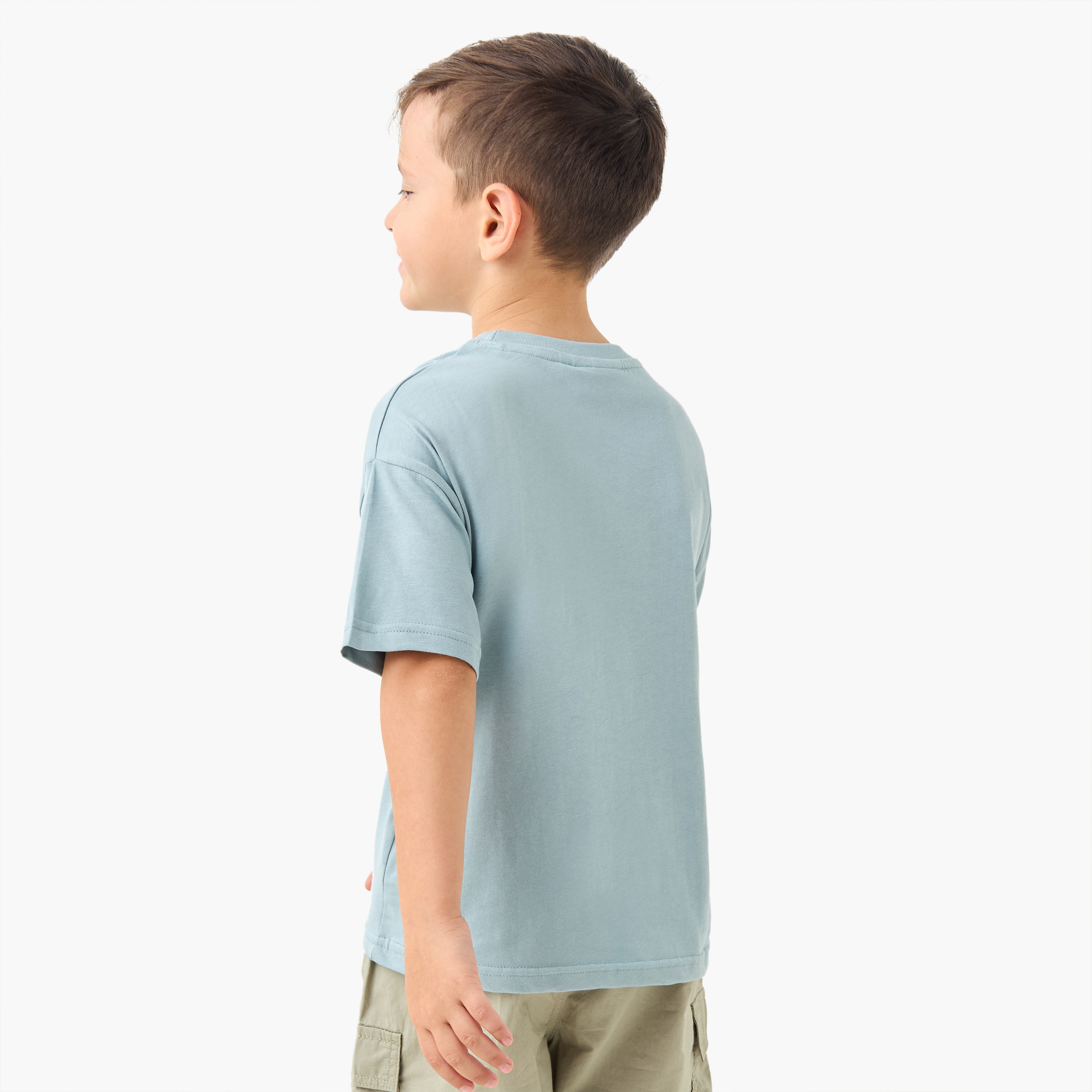 Pokemon Printed T-shirt with Short Sleeves-boys-clothing-tshirtsandpolos-image-3