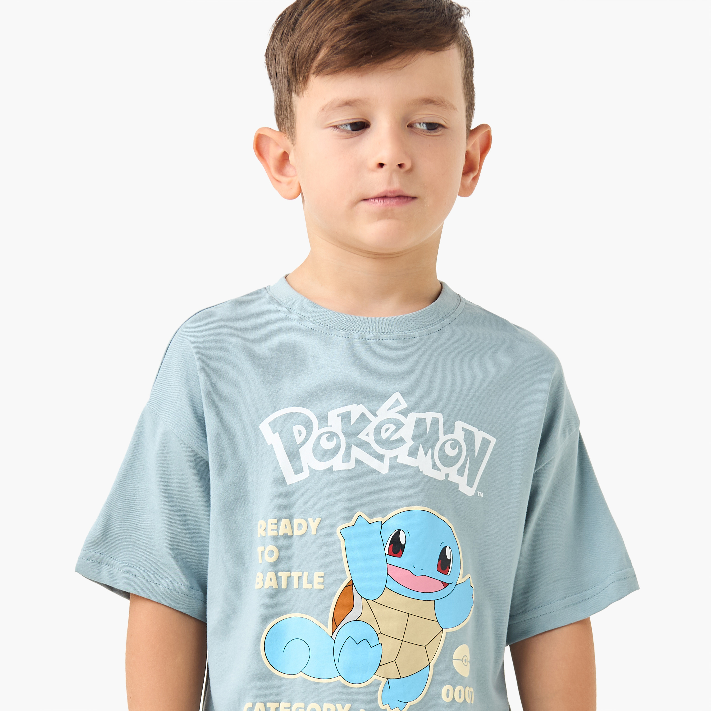 Pokemon Printed T-shirt with Short Sleeves-boys-clothing-tshirtsandpolos-image-4