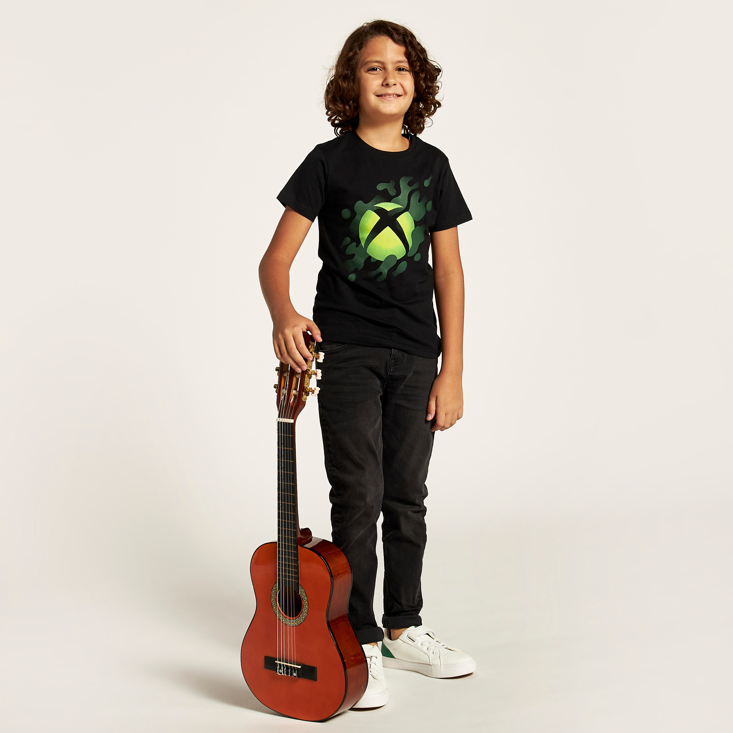 تيشيرت بياقة ضيّقة وأكمام قصيرة وطبعات من أكس بوكس-boys-clothing-tshirtsandpolos-image-1