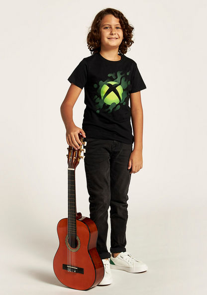 Xbox Printed Crew Neck T-shirt with Short Sleeves