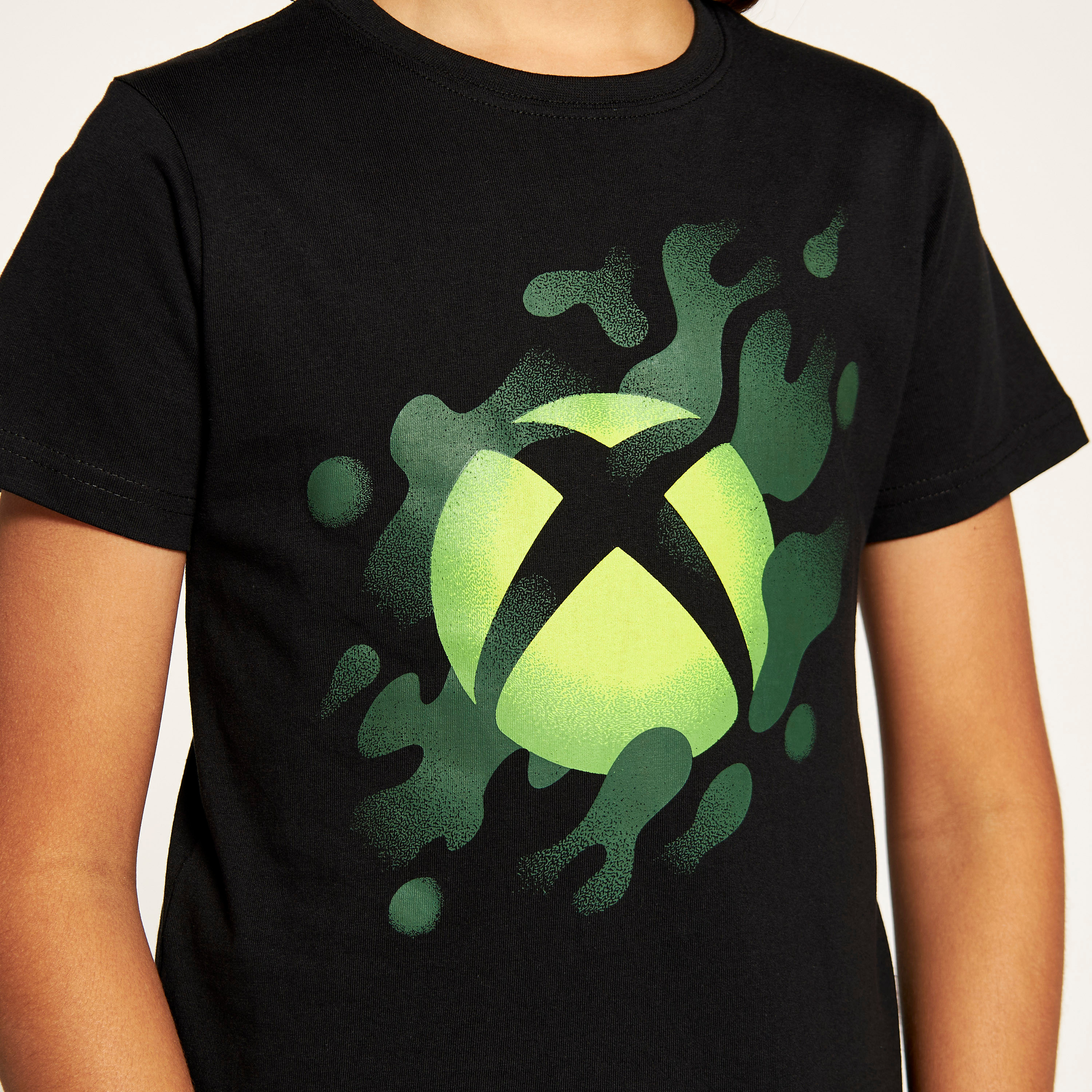 تيشيرت بياقة ضيّقة وأكمام قصيرة وطبعات من أكس بوكس-boys-clothing-tshirtsandpolos-image-3