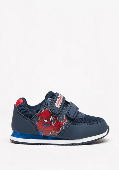 Marvel Spider-Man Print Sneakers with Hook and Loop Closure-Boy%27s Sneakers-image-0