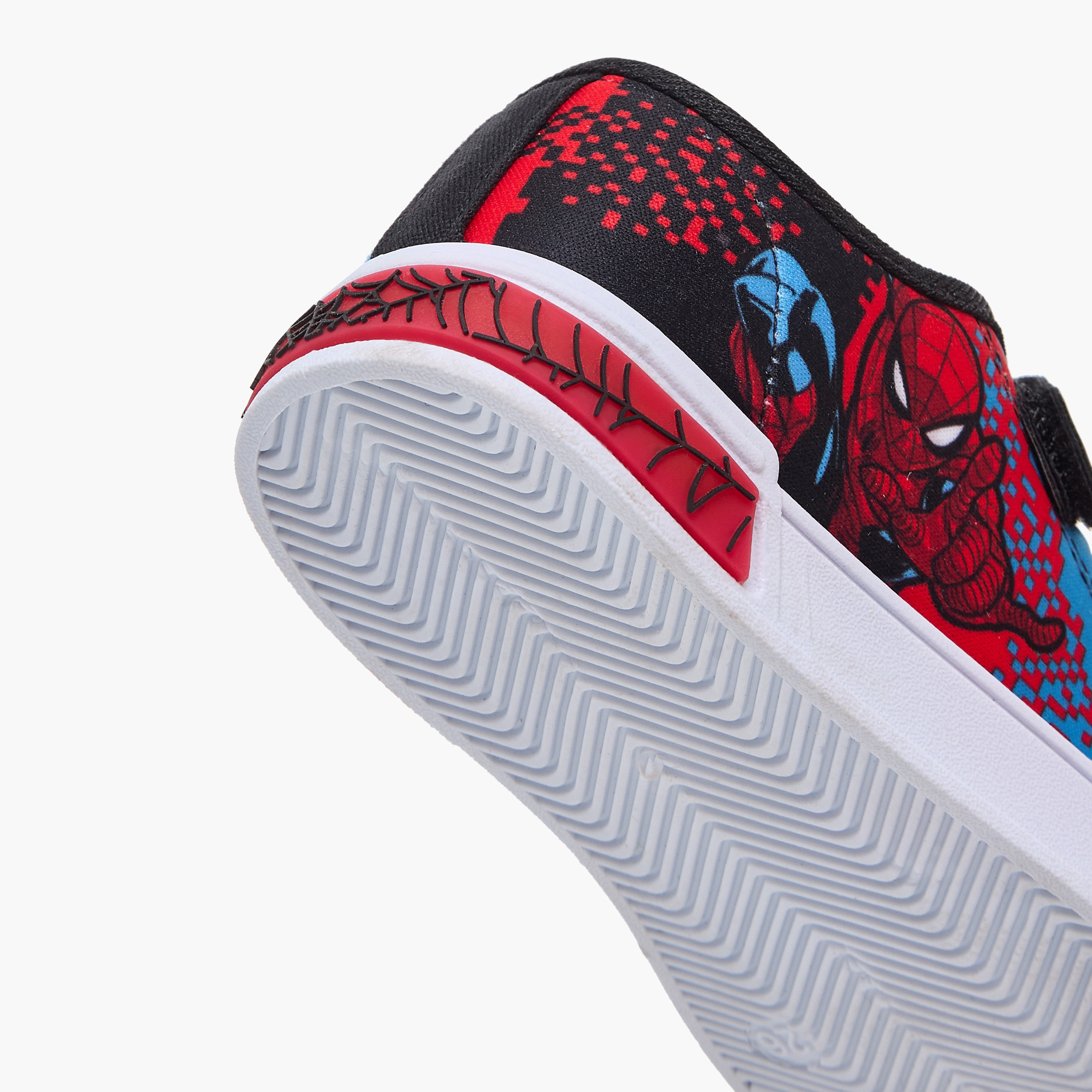 حذاء سنيكرز طول الكاحل بشريط إغلاق لاصق وطبعات سبايدرمان للأولاد من مارفل-boys-shoes-sneakers-image-8
