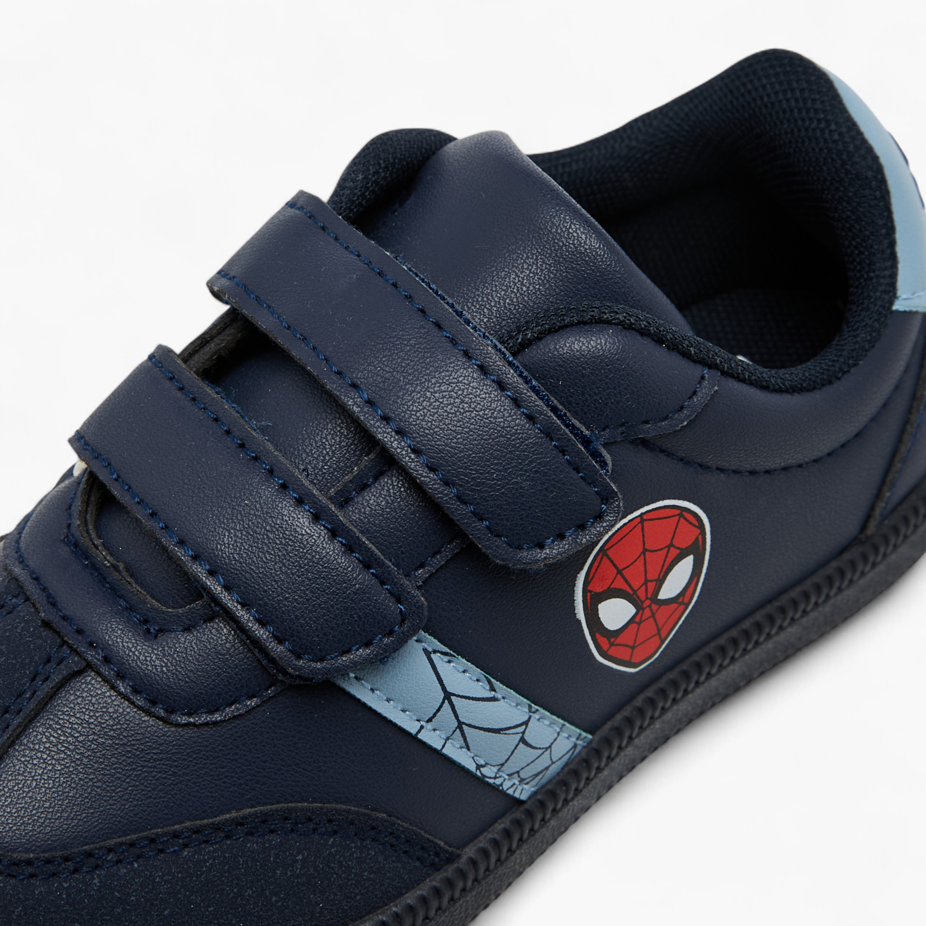 Marvel Spider-Man Print Sneakers with Hook and Loop Closure-boys-shoes-sneakers-image-4