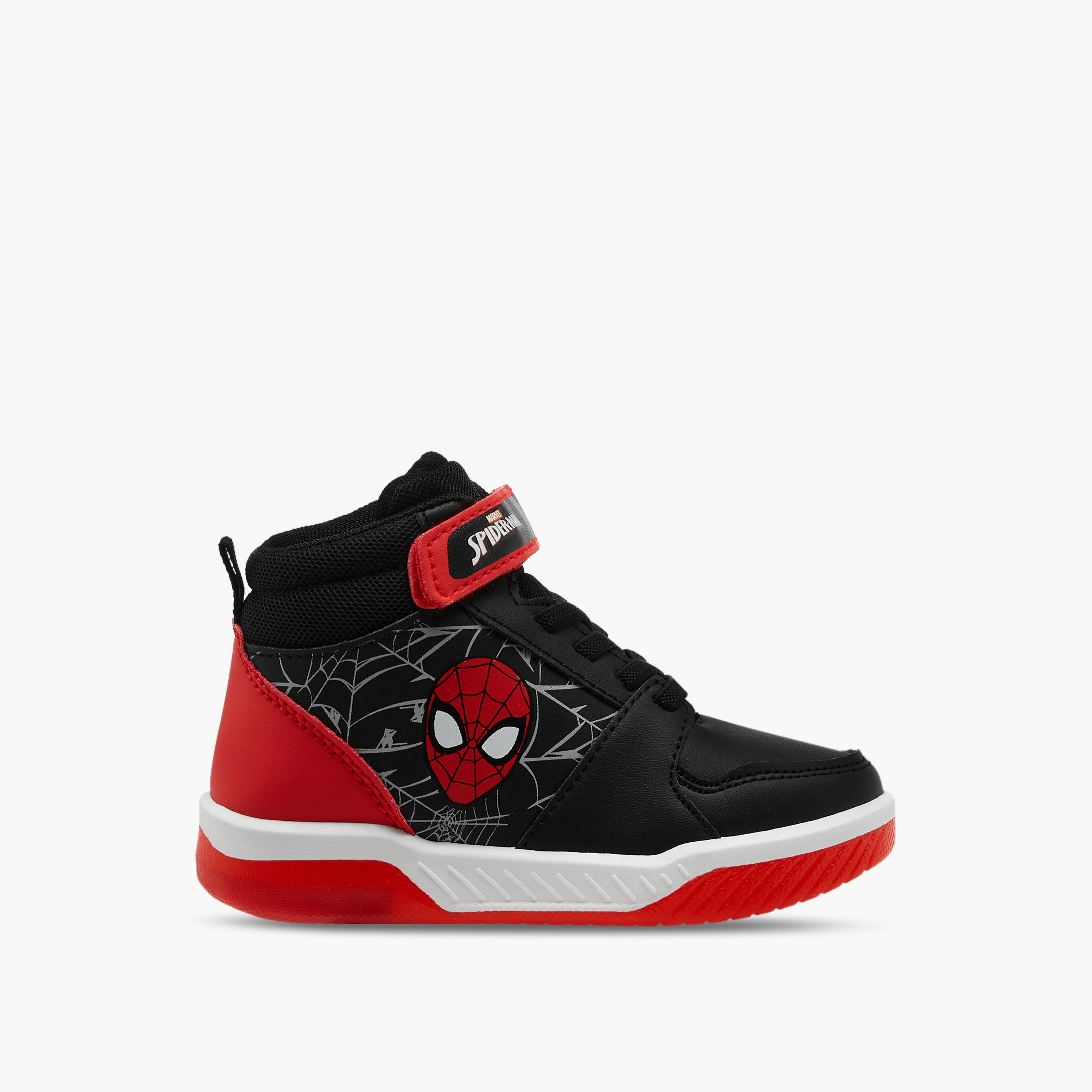Marvel Spider-Man High Top Sneakers with Hook and Loop Closure-boys-shoes-sneakers-image-3