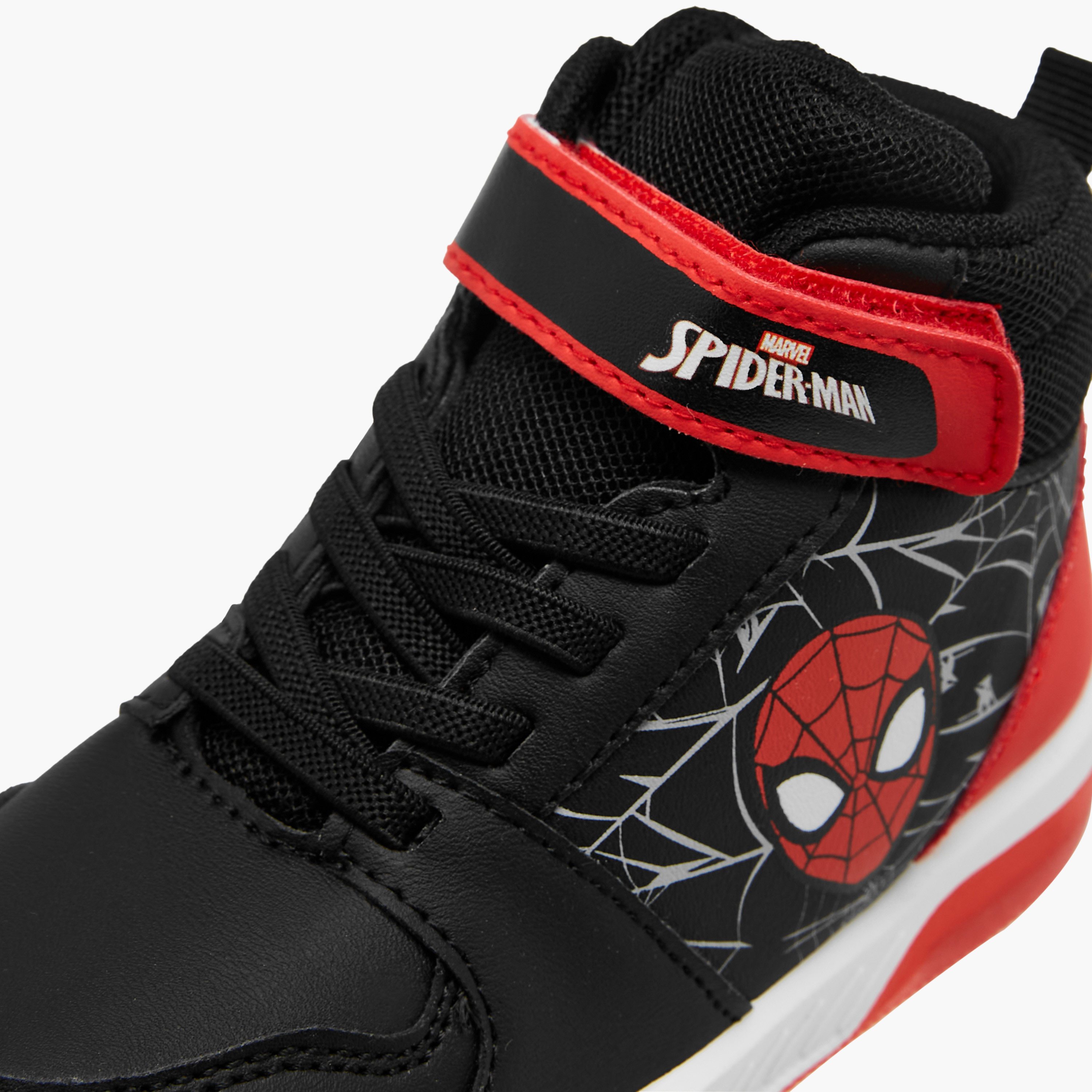 Marvel Spider-Man High Top Sneakers with Hook and Loop Closure-boys-shoes-sneakers-image-4