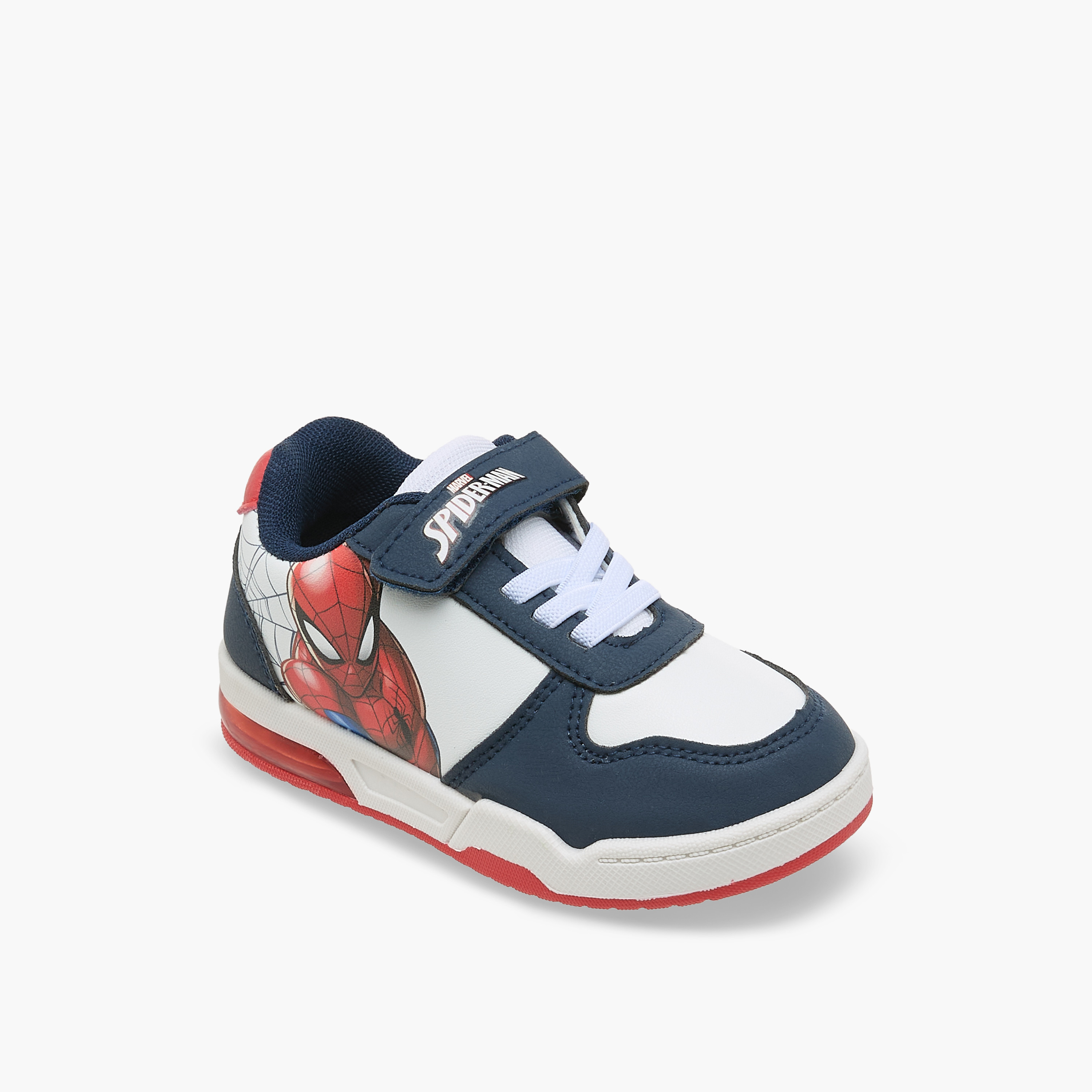 Marvel Boys Spider-Man Print Hook & Loop Sneakers-boys-shoes-sneakers-image-2