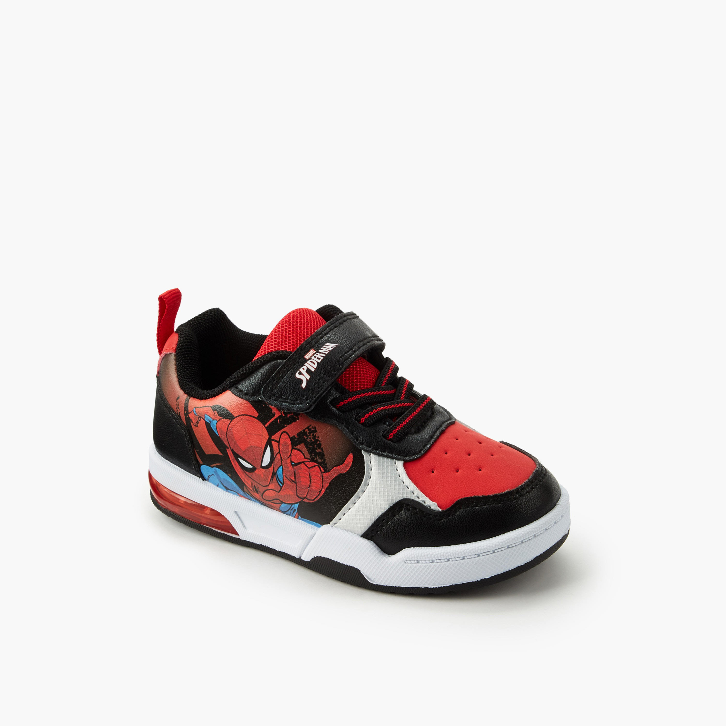 حذاء سنيكرز مضيء طول الكاحل بطبعات سبايدرمان للأولاد من مارفل-boys-shoes-sneakers-image-2