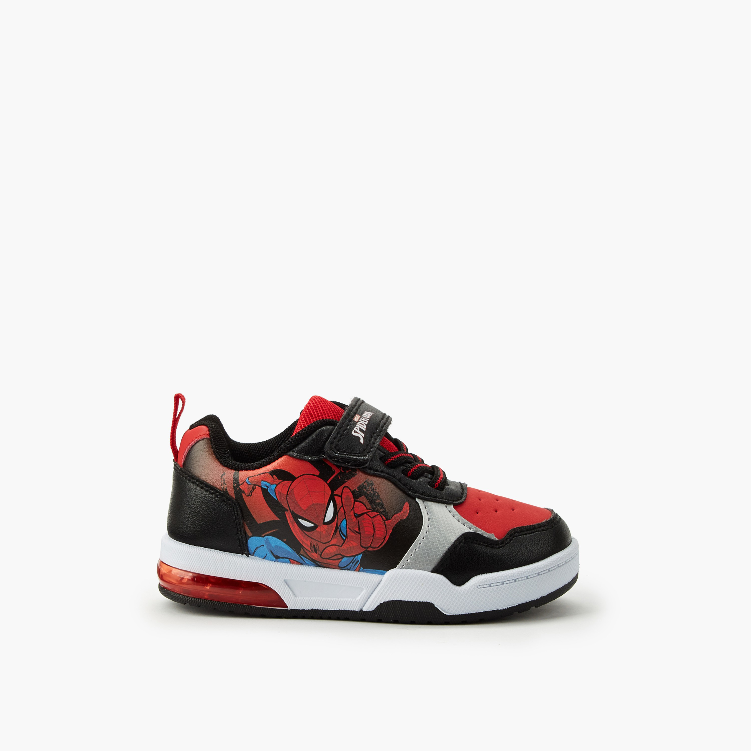 حذاء سنيكرز مضيء طول الكاحل بطبعات سبايدرمان للأولاد من مارفل-boys-shoes-sneakers-image-3