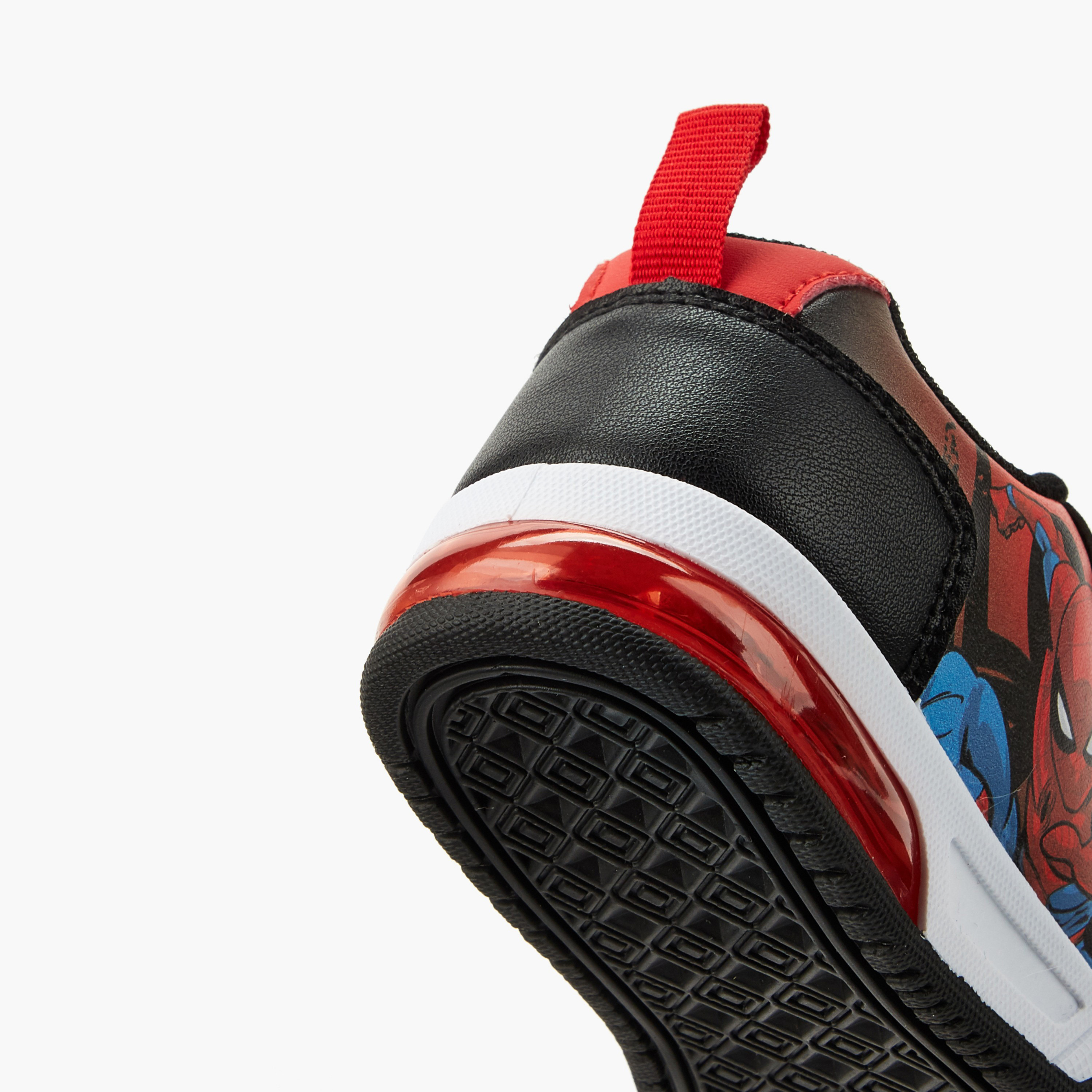 حذاء سنيكرز مضيء طول الكاحل بطبعات سبايدرمان للأولاد من مارفل-boys-shoes-sneakers-image-5