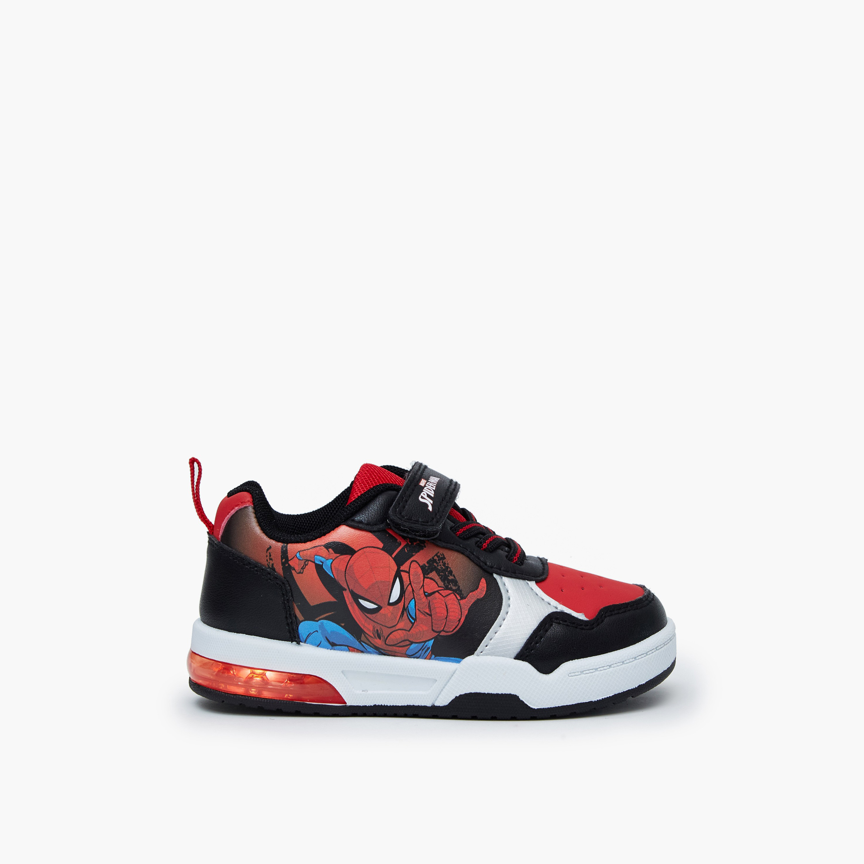 حذاء سنيكرز مضيء طول الكاحل بطبعات سبايدرمان للأولاد من مارفل-boys-shoes-sneakers-image-6