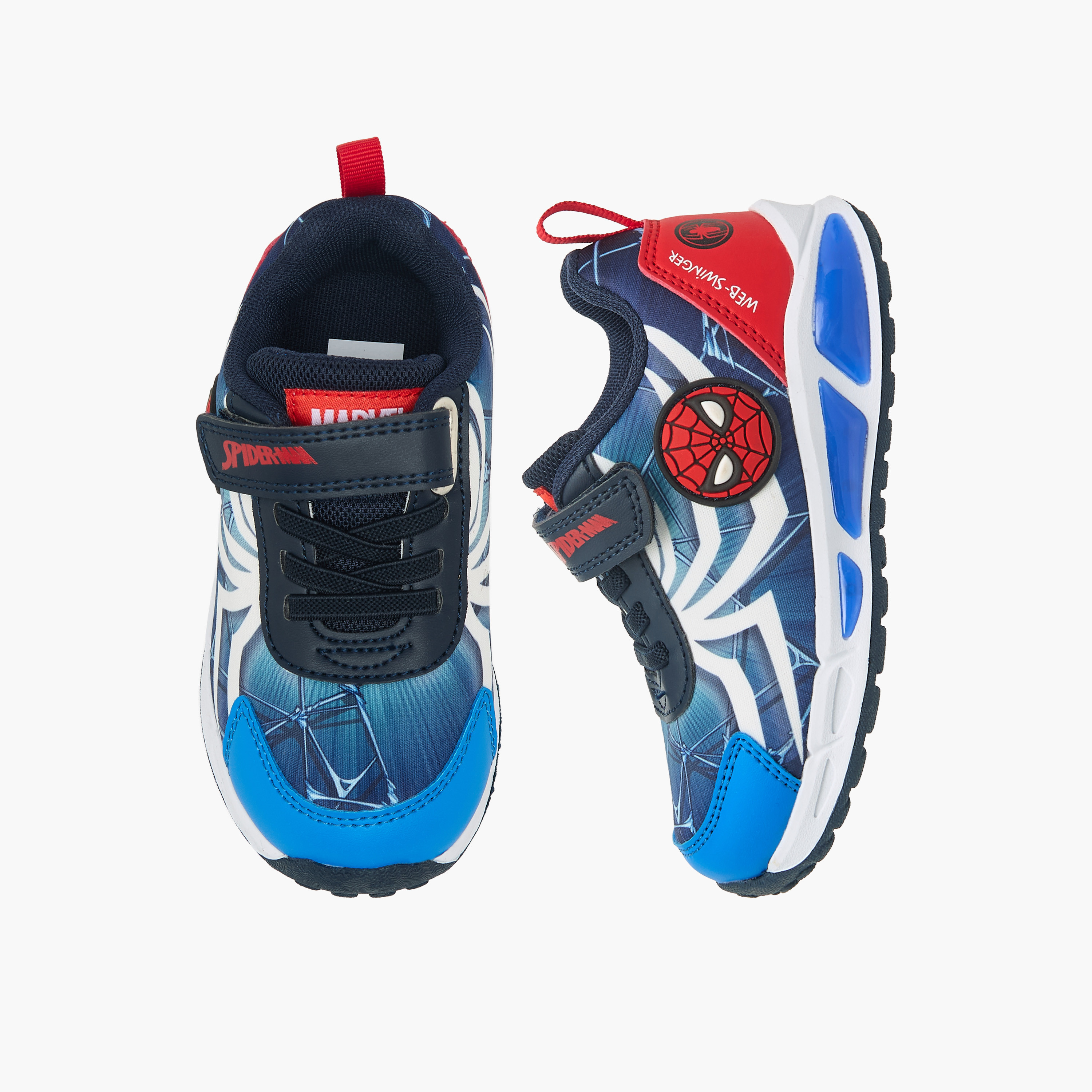 Marvel Boys Spider-Man Print Hook & Loop Sneakers-boys-shoes-sneakers-image-1