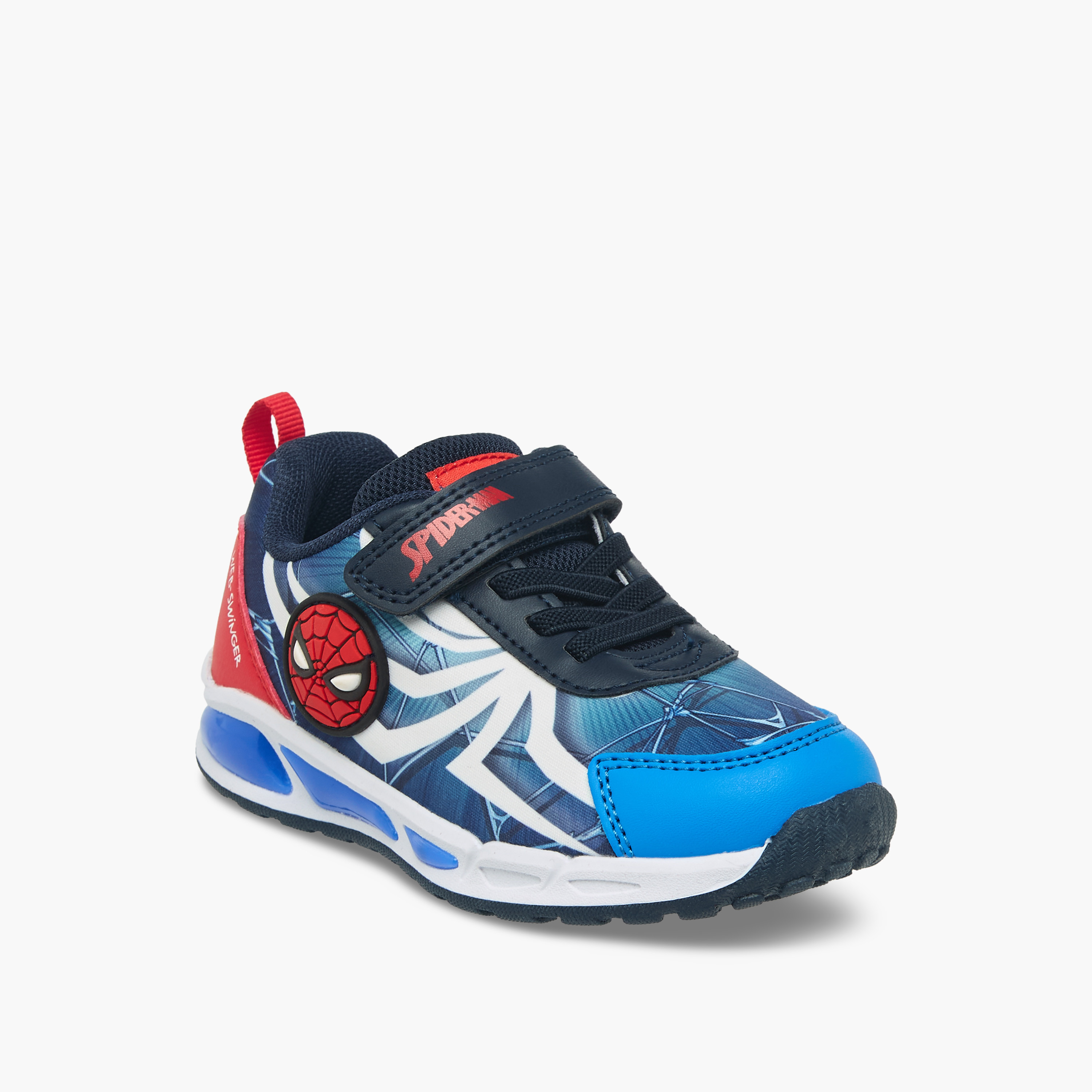 Marvel Boys Spider-Man Print Hook & Loop Sneakers-boys-shoes-sneakers-image-2