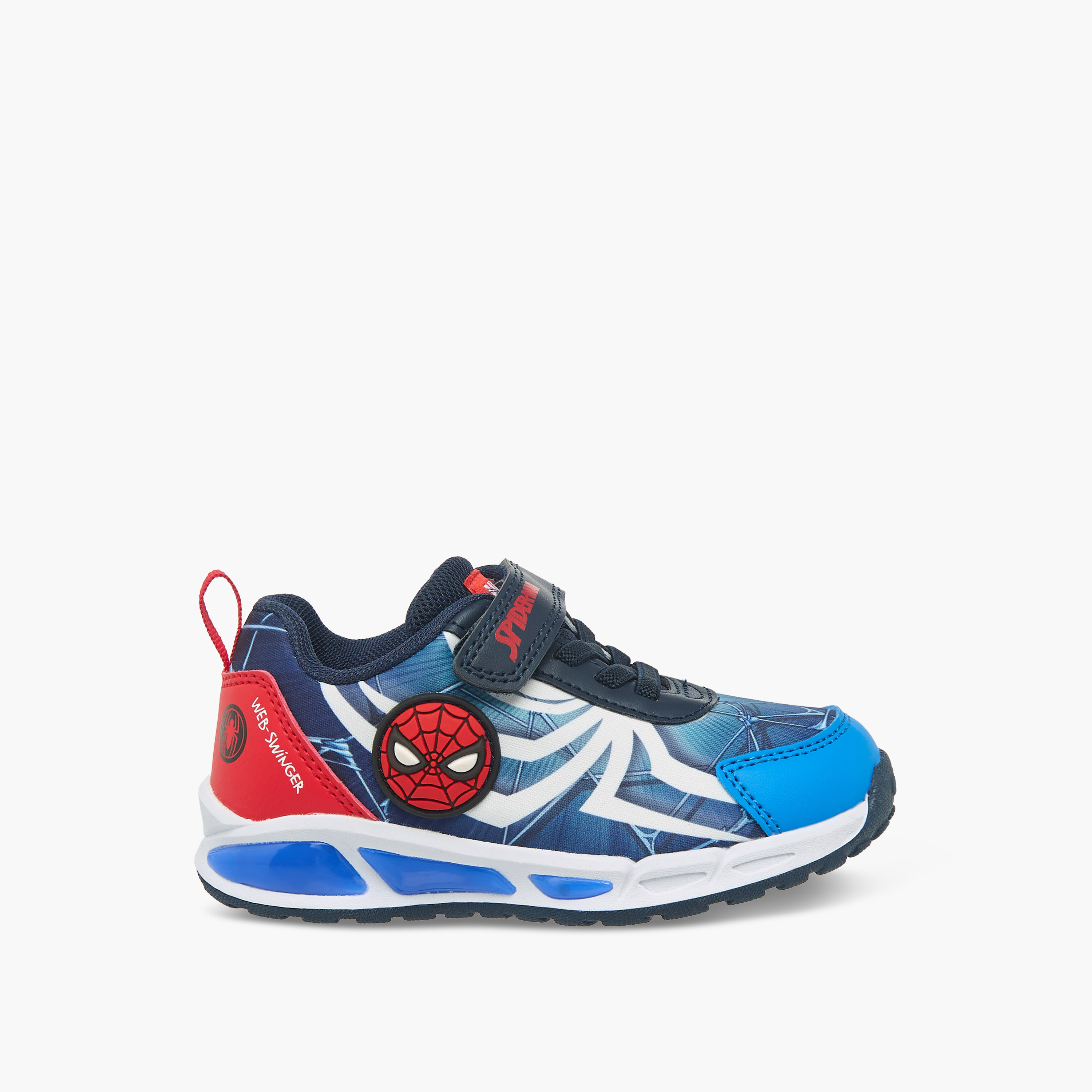 Marvel Boys Spider-Man Print Hook & Loop Sneakers-boys-shoes-sneakers-image-3