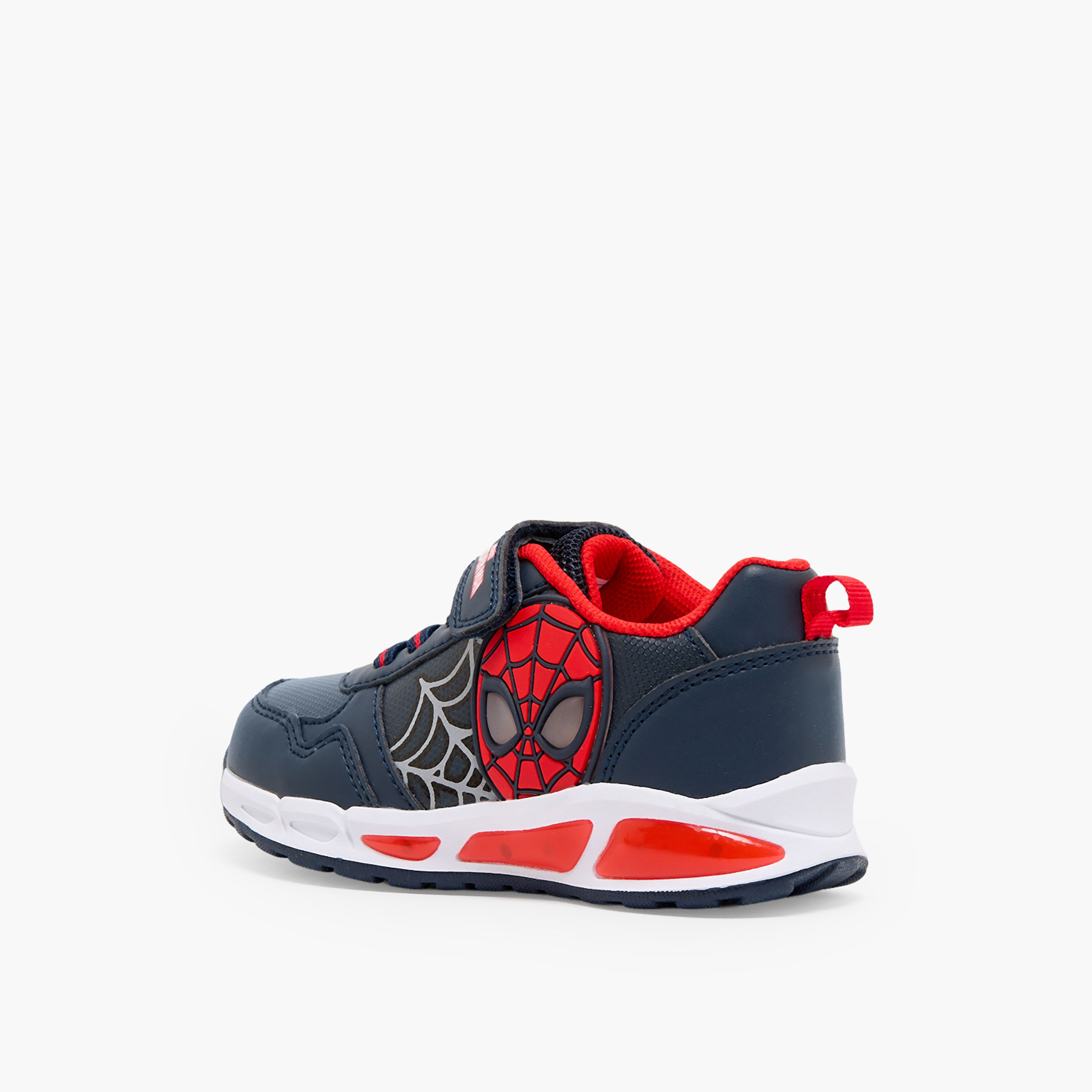 Marvel Boys Spider-Man Print Light-Up Ankle Sneakers-boys-shoes-sneakers-image-5