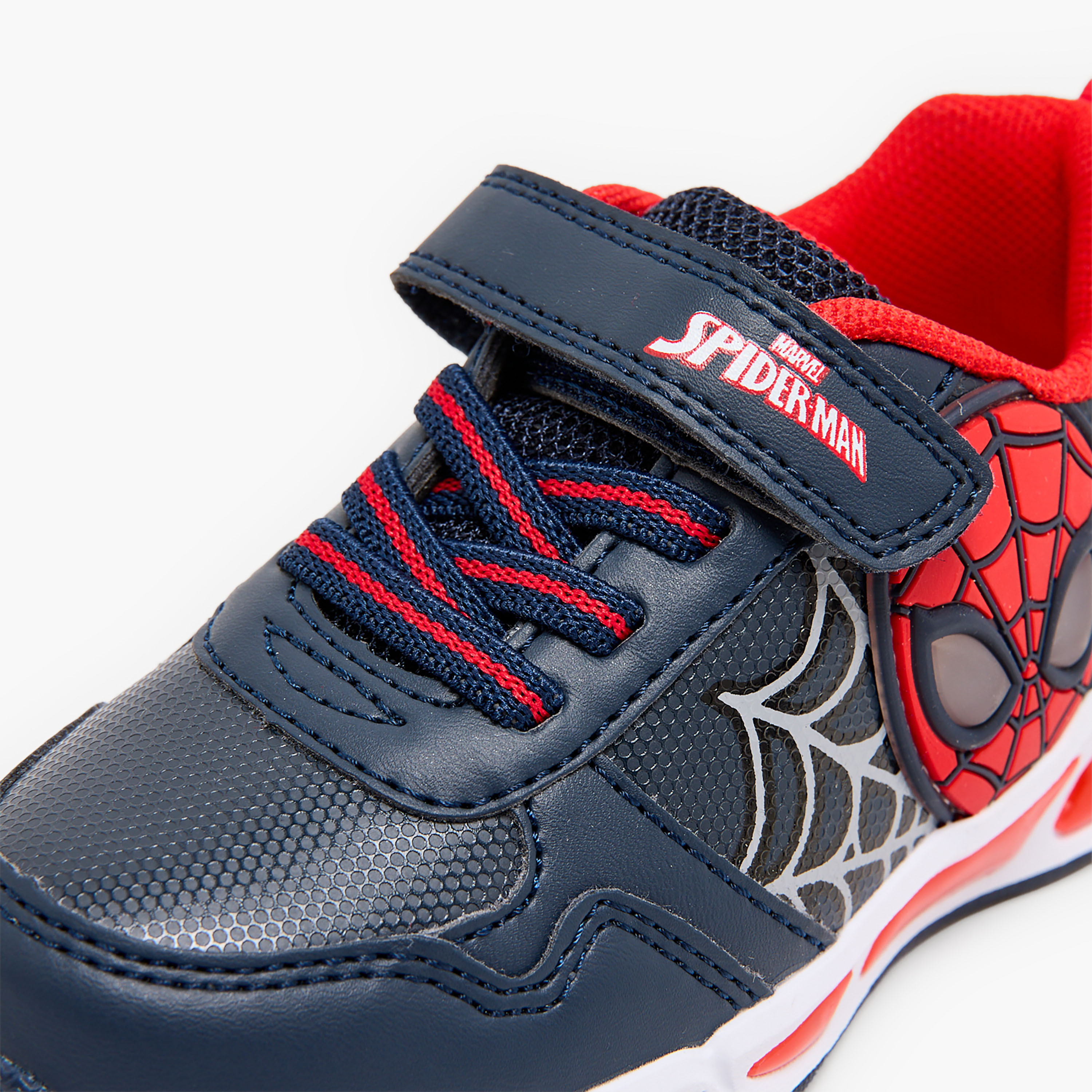 Marvel Boys Spider-Man Print Light-Up Ankle Sneakers-boys-shoes-sneakers-image-7