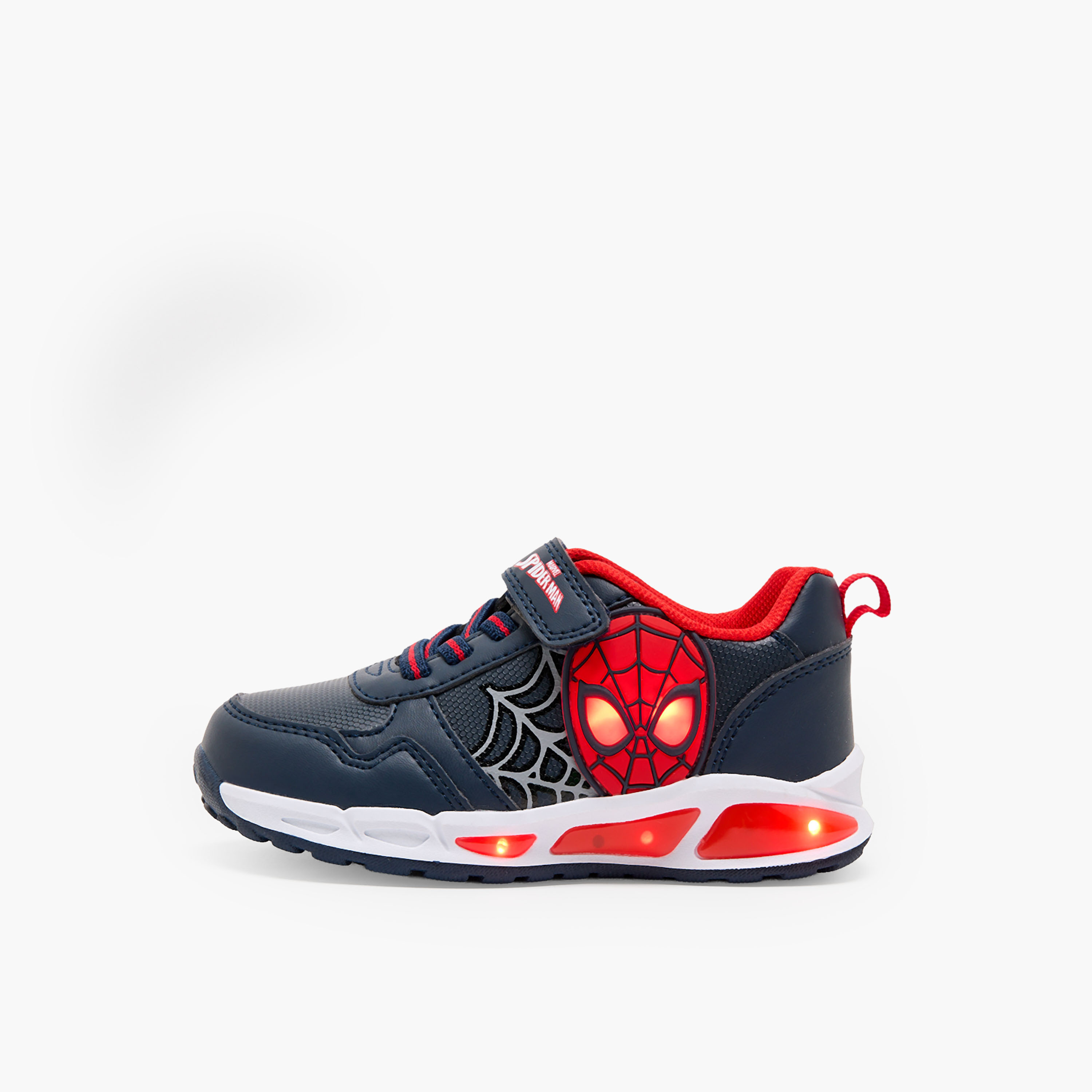 Marvel Boys Spider-Man Print Light-Up Ankle Sneakers-boys-shoes-sneakers-image-9