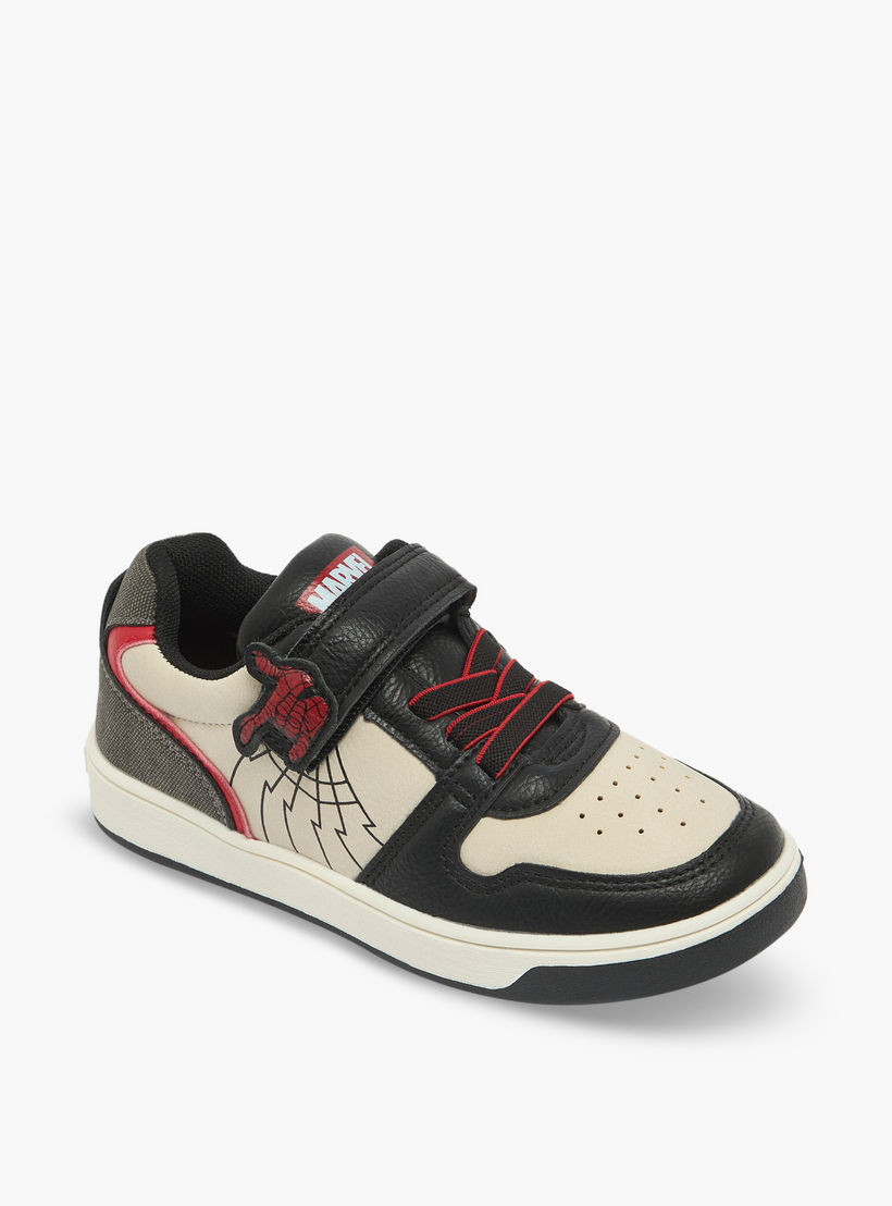 حذاء سنيكرز كاحل بشريط إغلاق وتصميم سبايدرمان للأولاد من مارفل-boys-shoes-sneakers-image-2