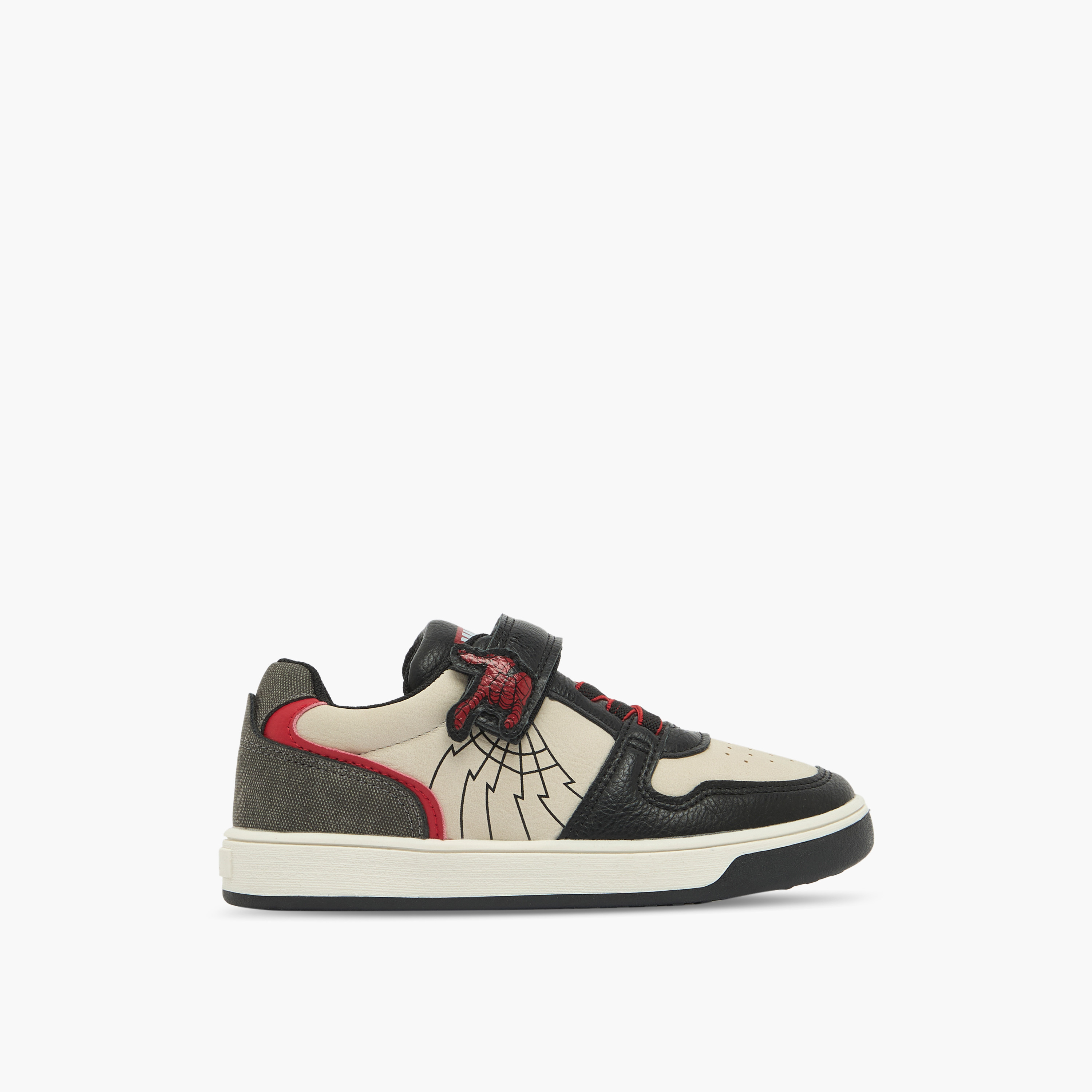 حذاء سنيكرز كاحل بشريط إغلاق وتصميم سبايدرمان للأولاد من مارفل-boys-shoes-sneakers-image-3