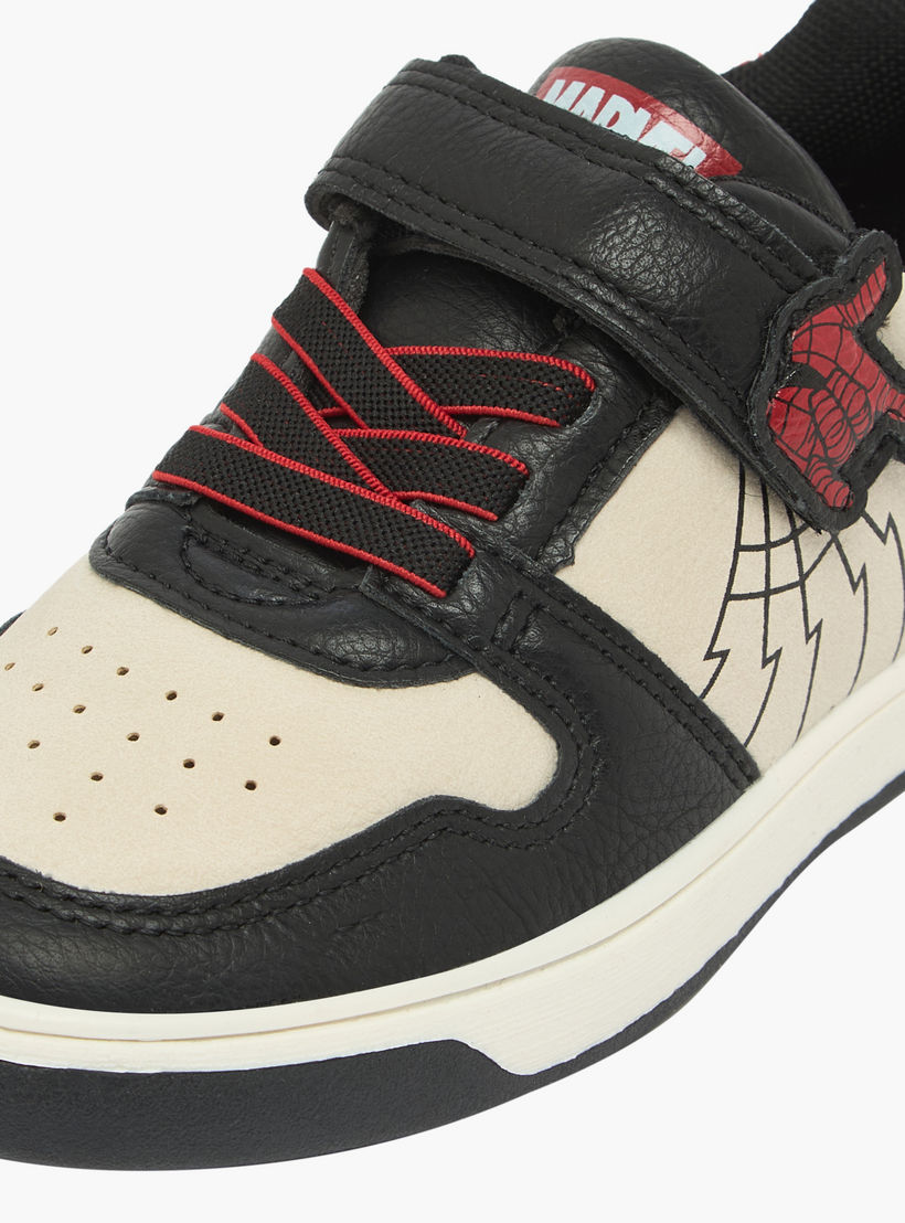 حذاء سنيكرز كاحل بشريط إغلاق وتصميم سبايدرمان للأولاد من مارفل-boys-shoes-sneakers-image-4