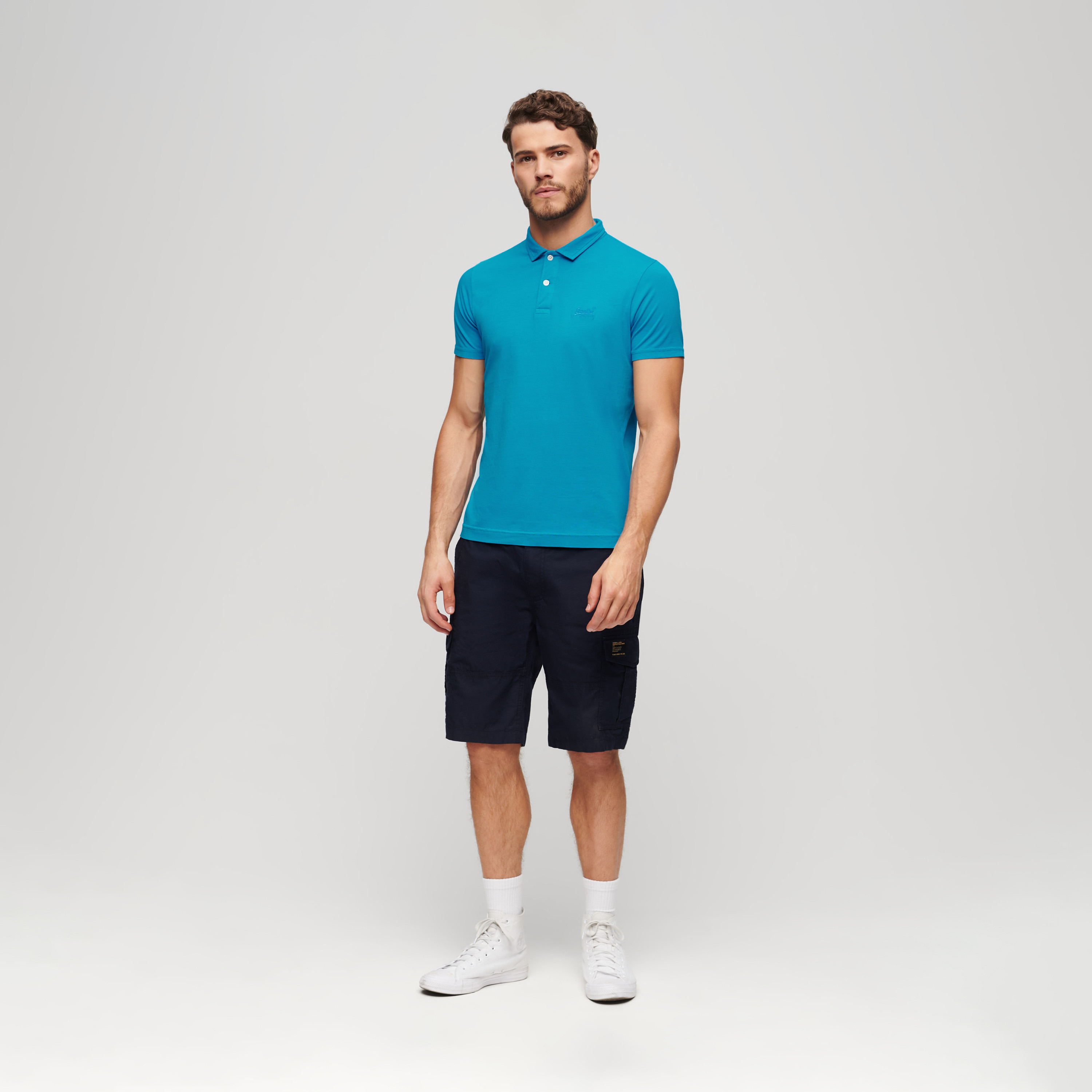 تي شيرت بولو رجالي بياقة وأكمام قصيرة بشعار من سوبردراي-men-clothing-tshirtsandpolos-polos-image-2