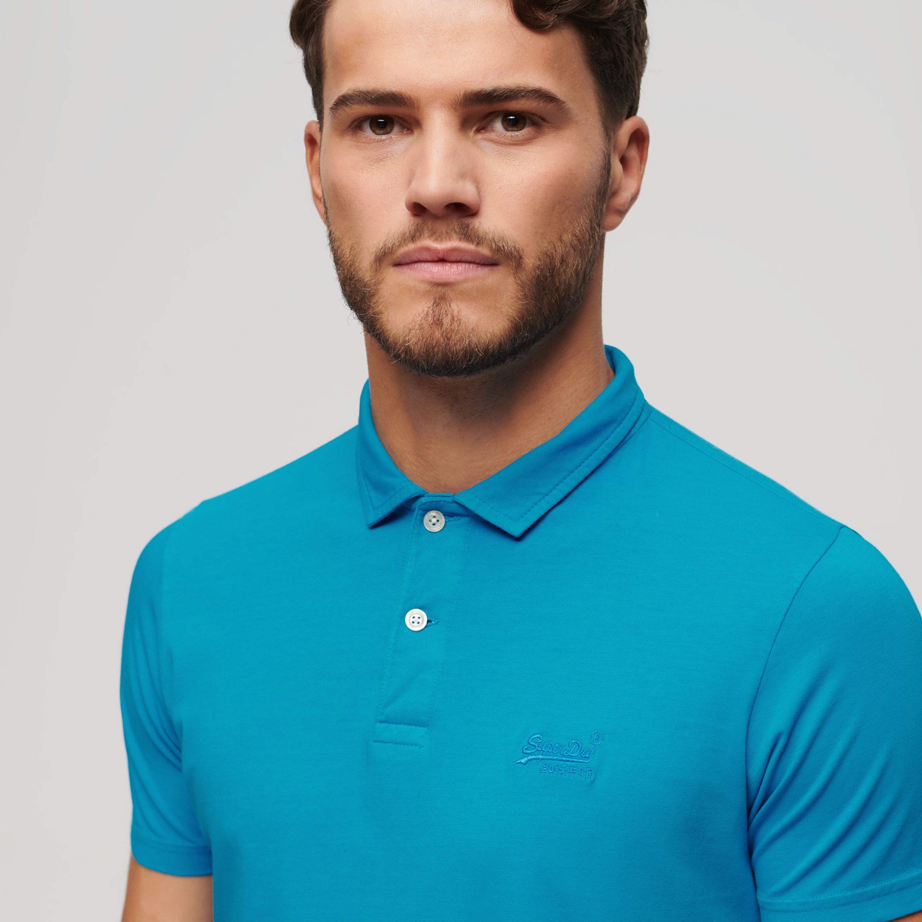 تي شيرت بولو رجالي بياقة وأكمام قصيرة بشعار من سوبردراي-men-clothing-tshirtsandpolos-polos-image-3