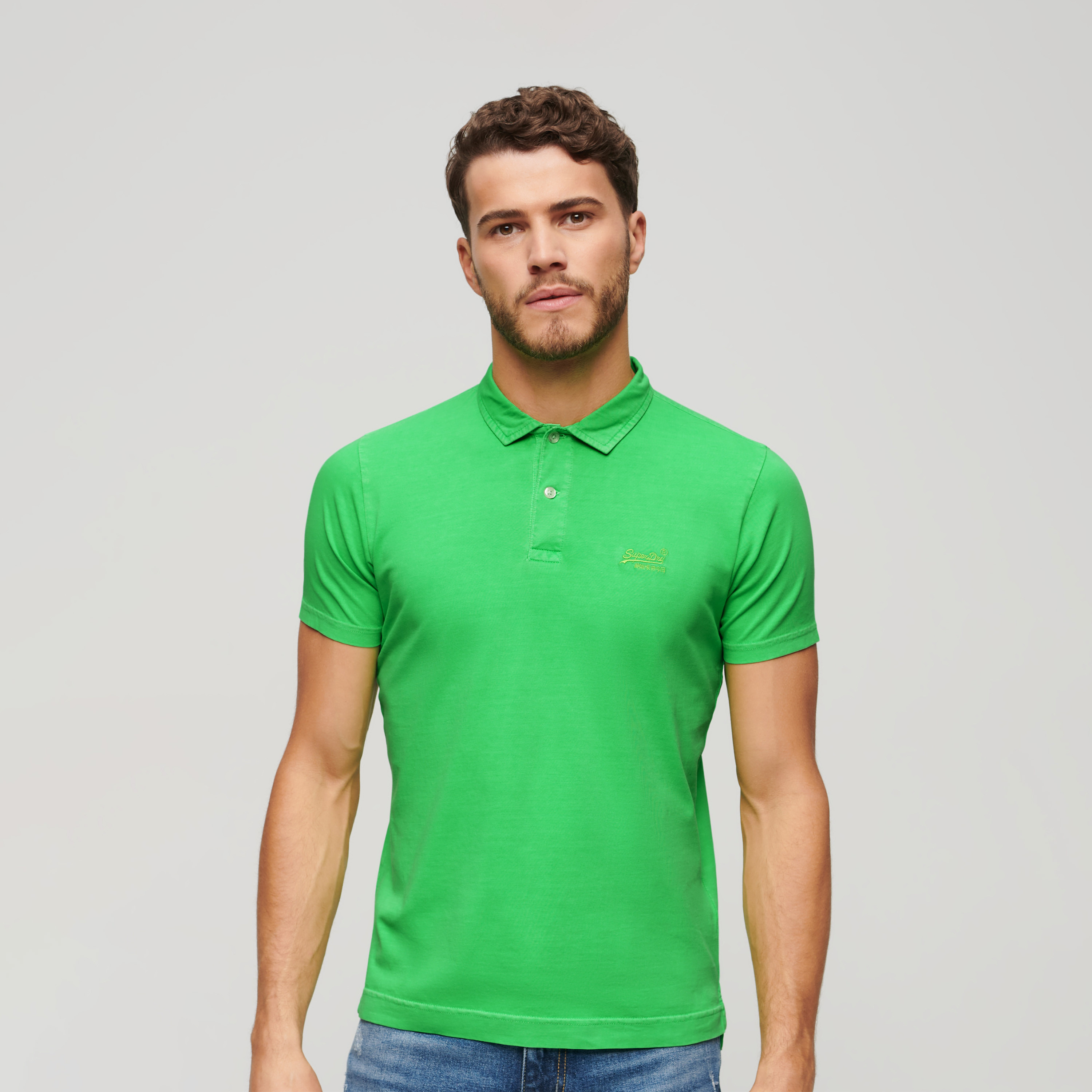 تي شيرت بولو رجالي بياقة وأكمام قصيرة بشعار من سوبردراي-men-clothing-tshirtsandpolos-polos-image-14