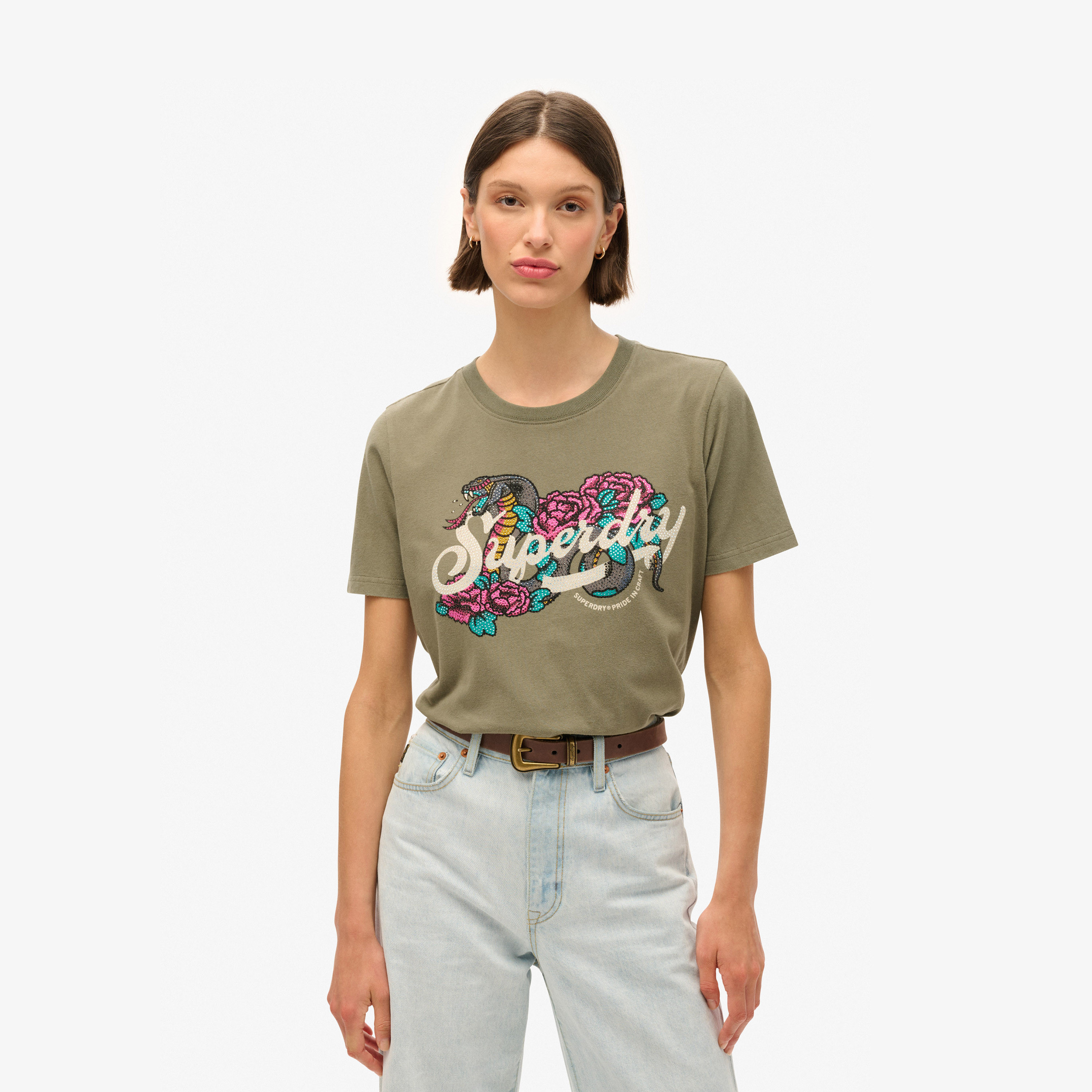 WOMEN SM LOGO POINT SHORT T-SHIRT タグ付き Short-Sleeve TC-Tee Pocket Logo — TCTeardrops