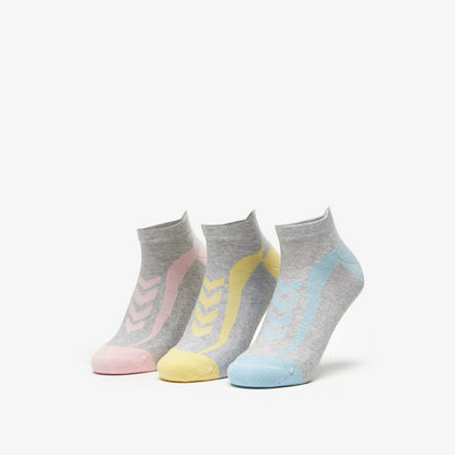 Dash Printed Ankle Length Socks - Set of 3-Women%27s Socks-image-0