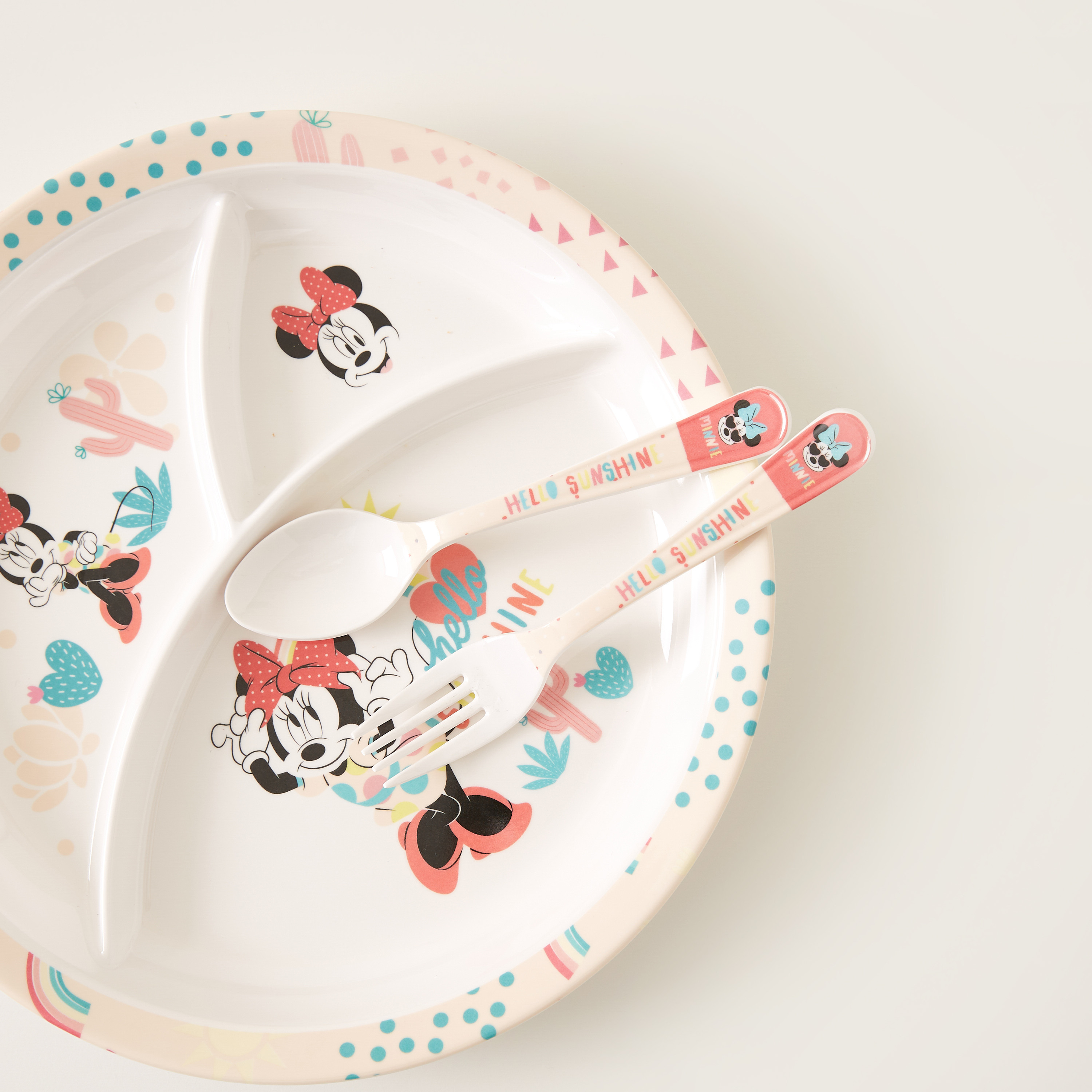 طقم ملعقة وشوّكة بطبعات ميني ماوس من ديزني-baby-feeding-mealtimeessentials-image-2