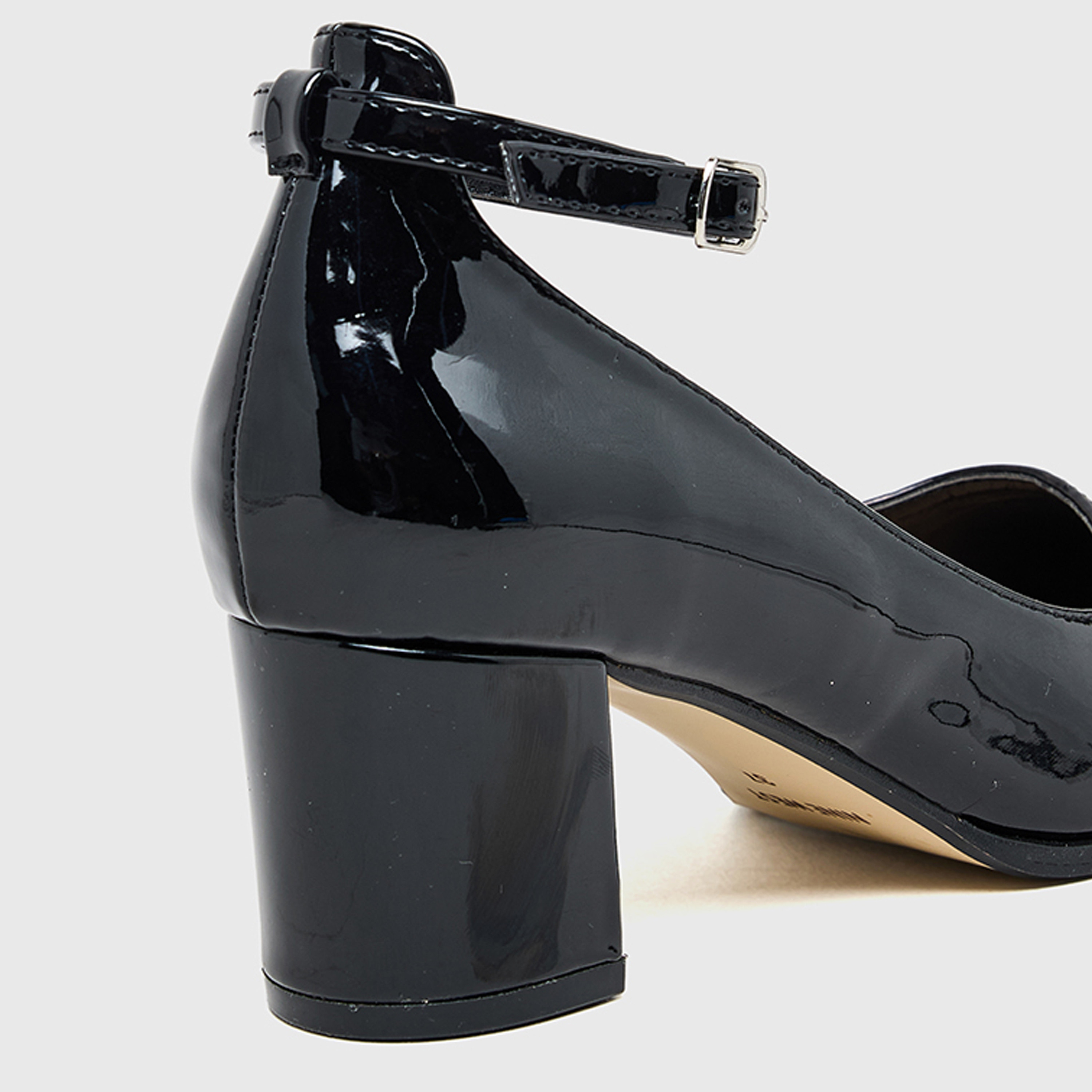 Nine West Women's Buckle Strap Block Pumps | SPH1799E-02-women-shoes-heels-image-4