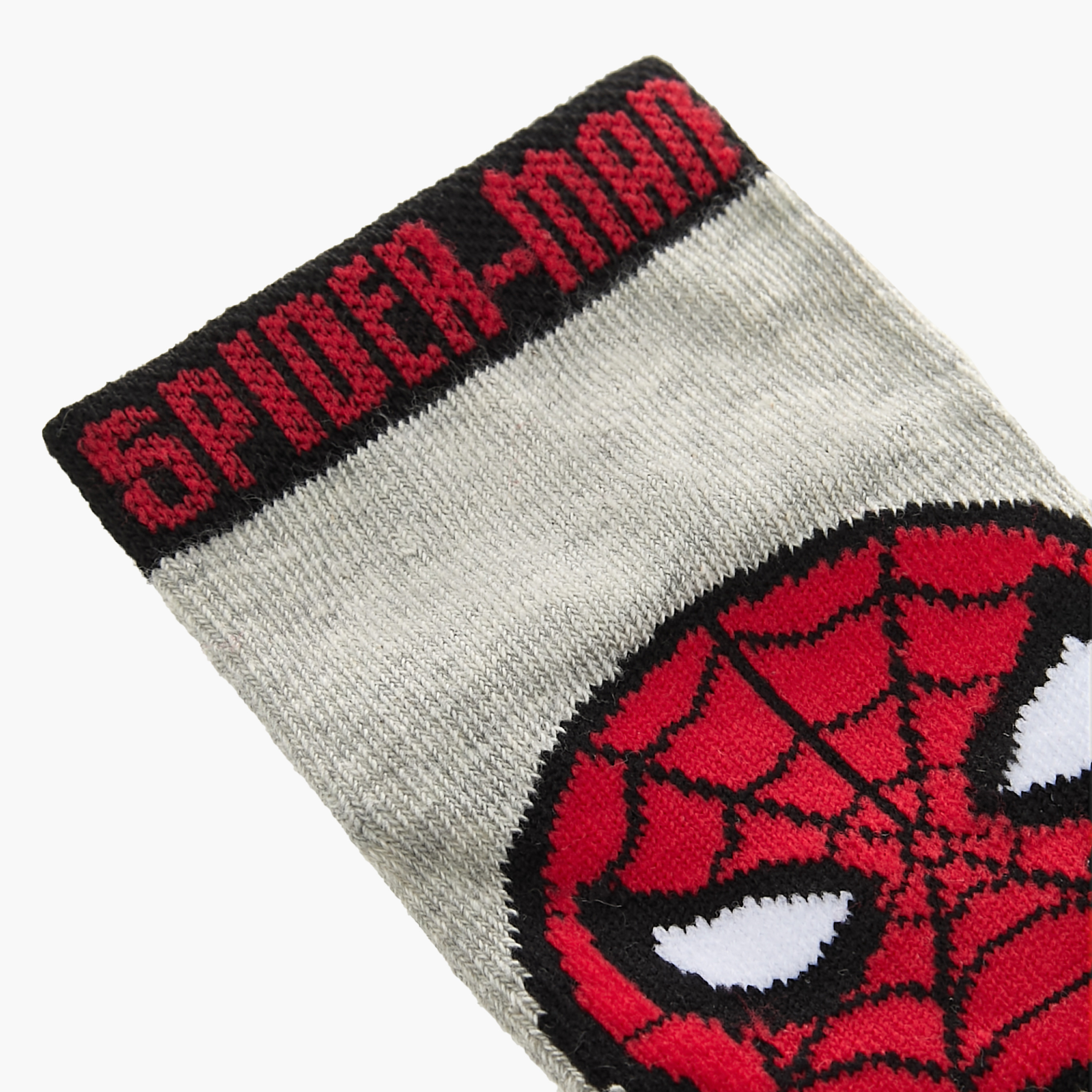 جوارب طول الكاحل بتفاصيل سبايدر مان - طقم من 3 أزواج-boys-accessories-socks-image-5