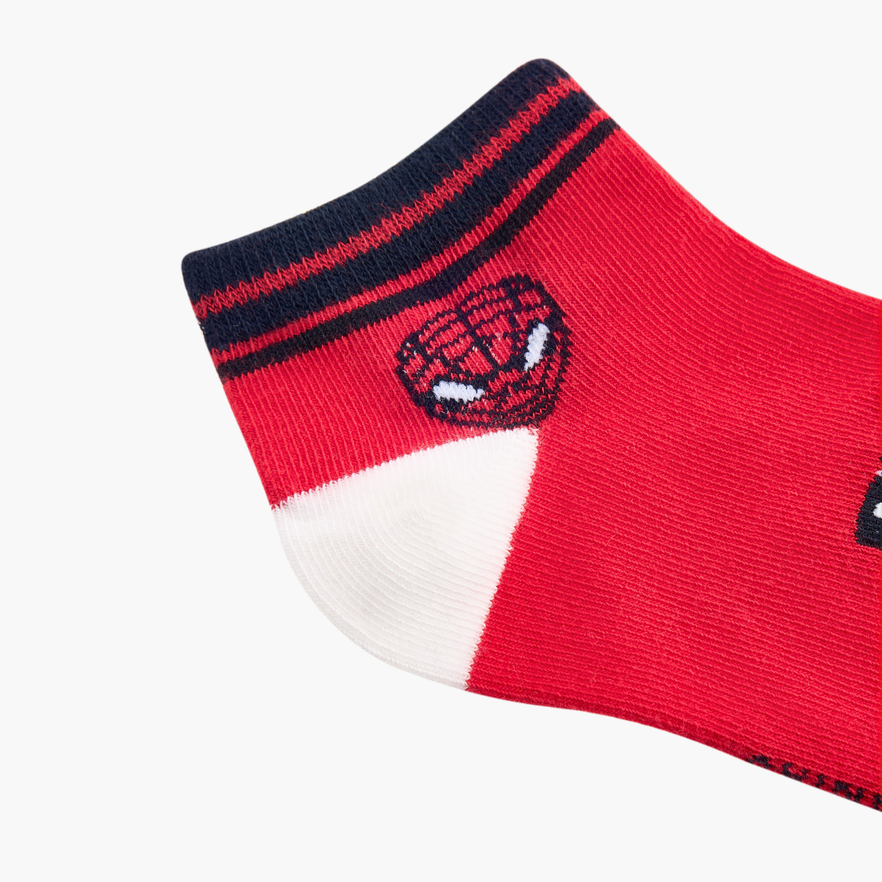 Spider-Man Print Ankle Length Socks - Set of 3-boys-accessories-socks-image-3