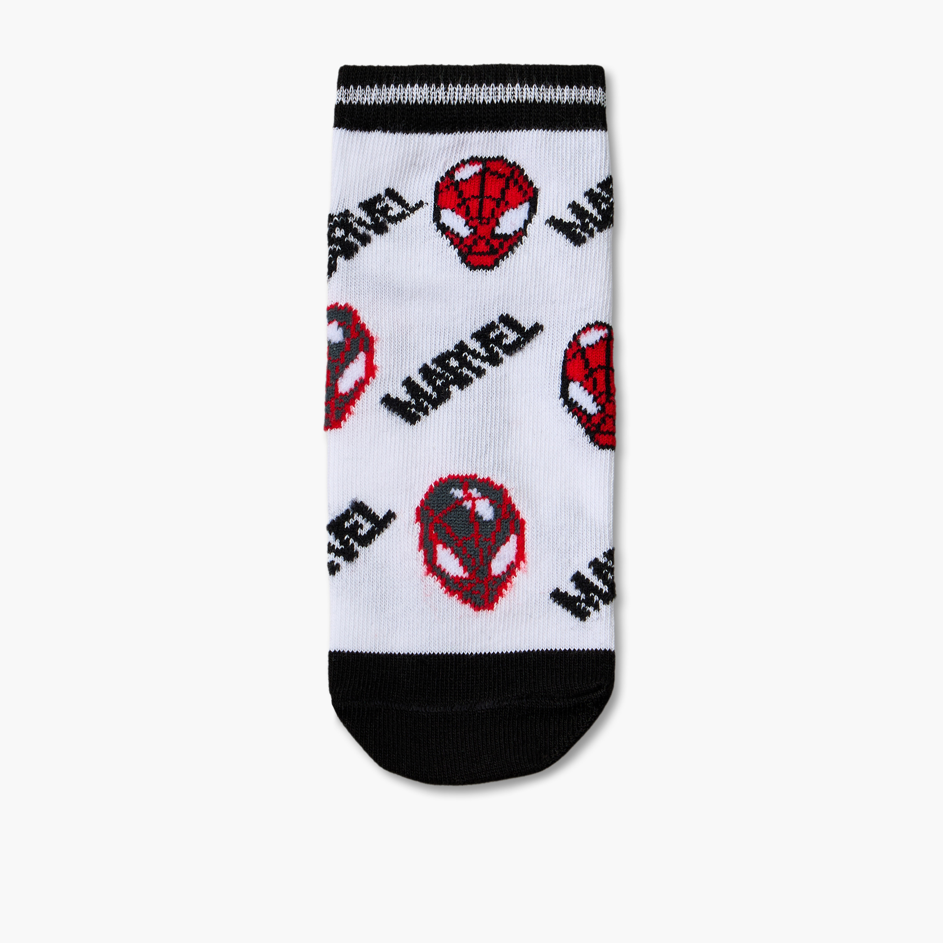طقم جوارب طول الكاحل 5 أزواج بطبعات سبايدرمان للأولاد من مارفل-boys-accessories-socks-image-2