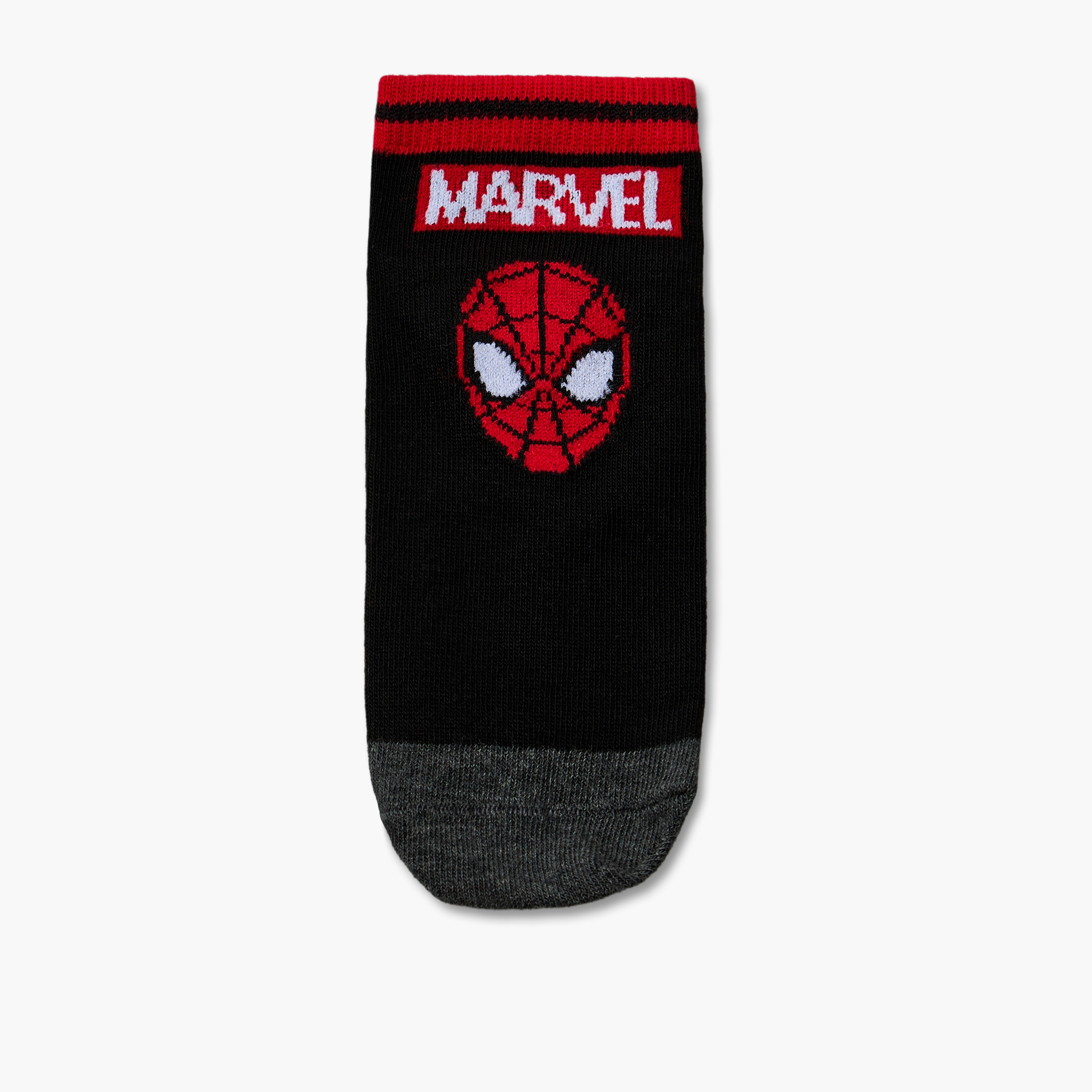 طقم جوارب طول الكاحل 5 أزواج بطبعات سبايدرمان للأولاد من مارفل-boys-accessories-socks-image-4