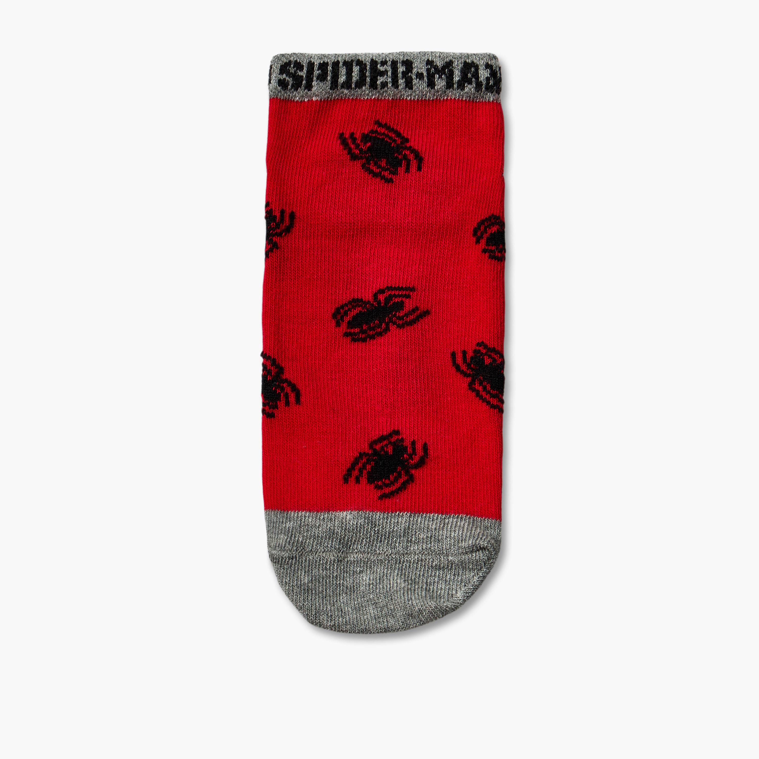 طقم جوارب طول الكاحل 5 أزواج بطبعات سبايدرمان للأولاد من مارفل-boys-accessories-socks-image-6