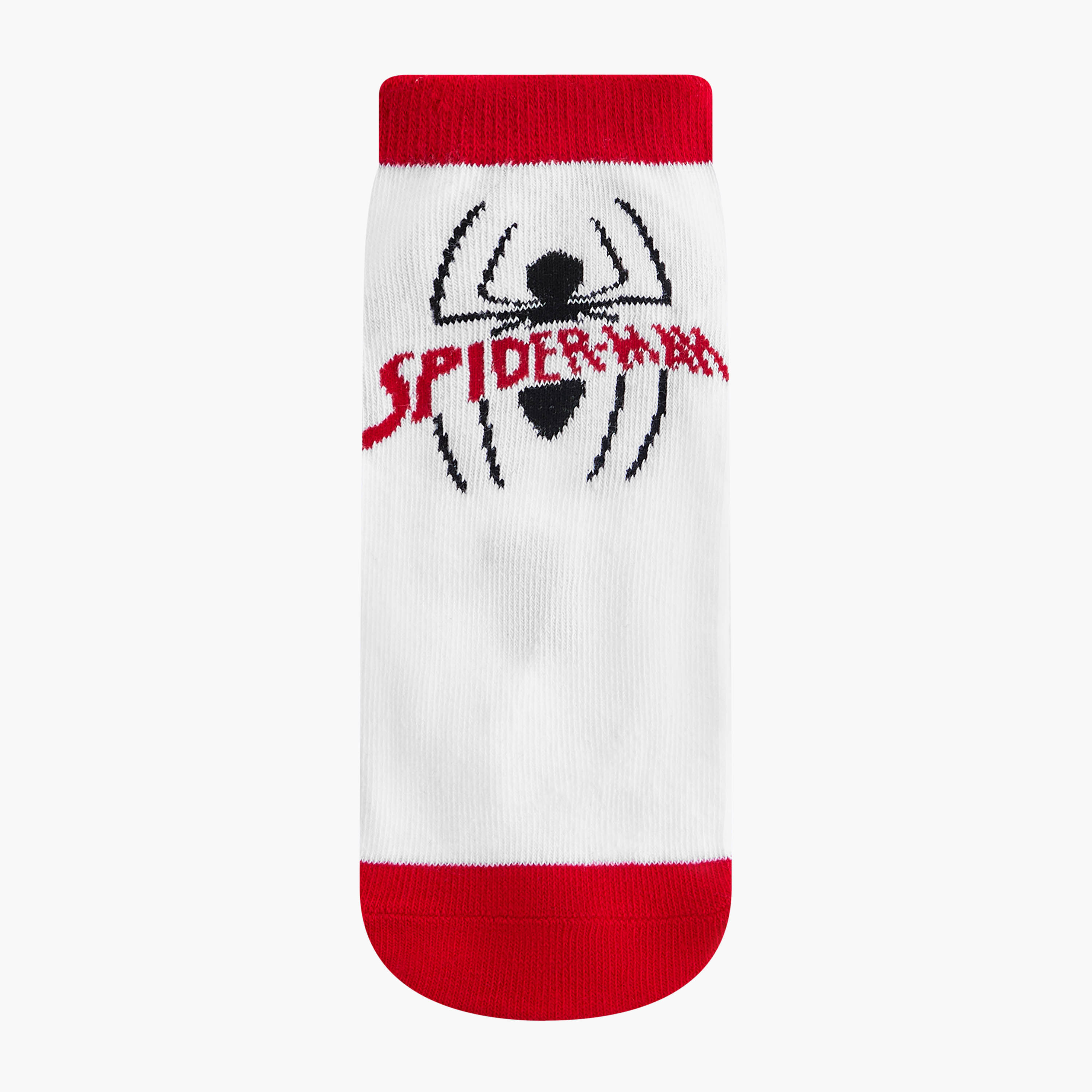 Spider-Man Print Ankle Length Socks - Set of 3-boys-accessories-socks-image-2