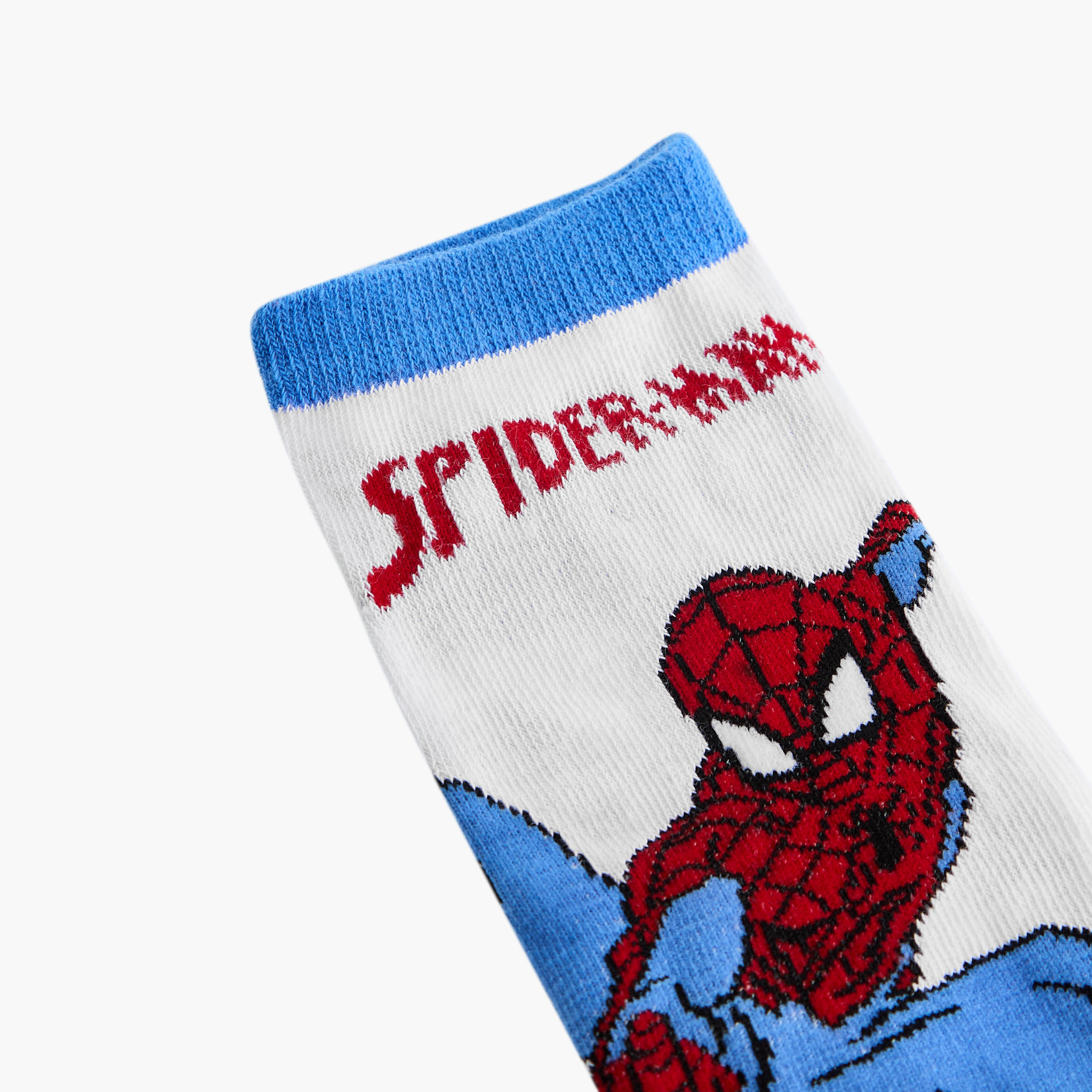 Spider-Man Print Ankle Length Socks - Set of 3-boys-accessories-socks-image-5
