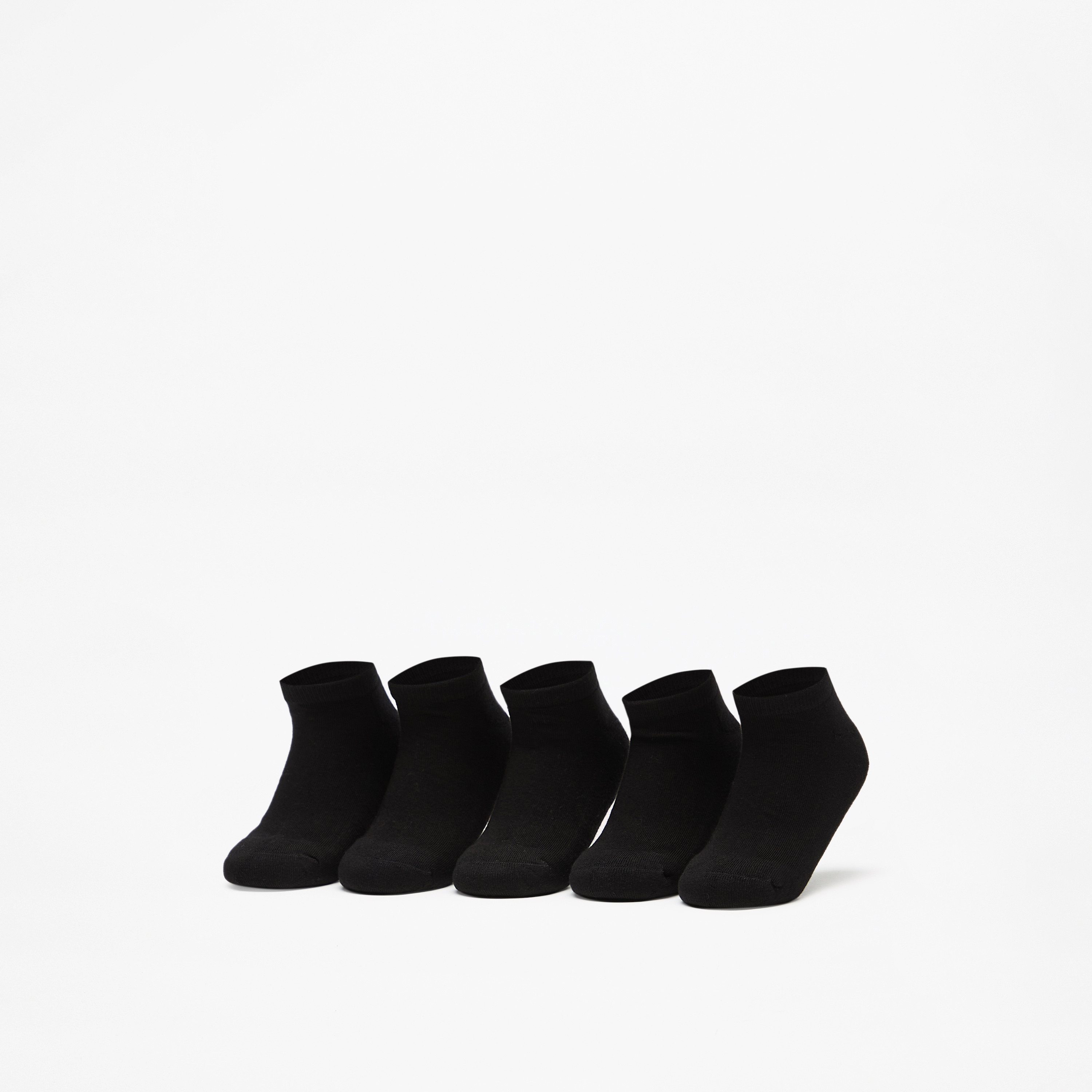 Solid Ankle Length Socks - Set of 5-girls-accessories-socks-image-1