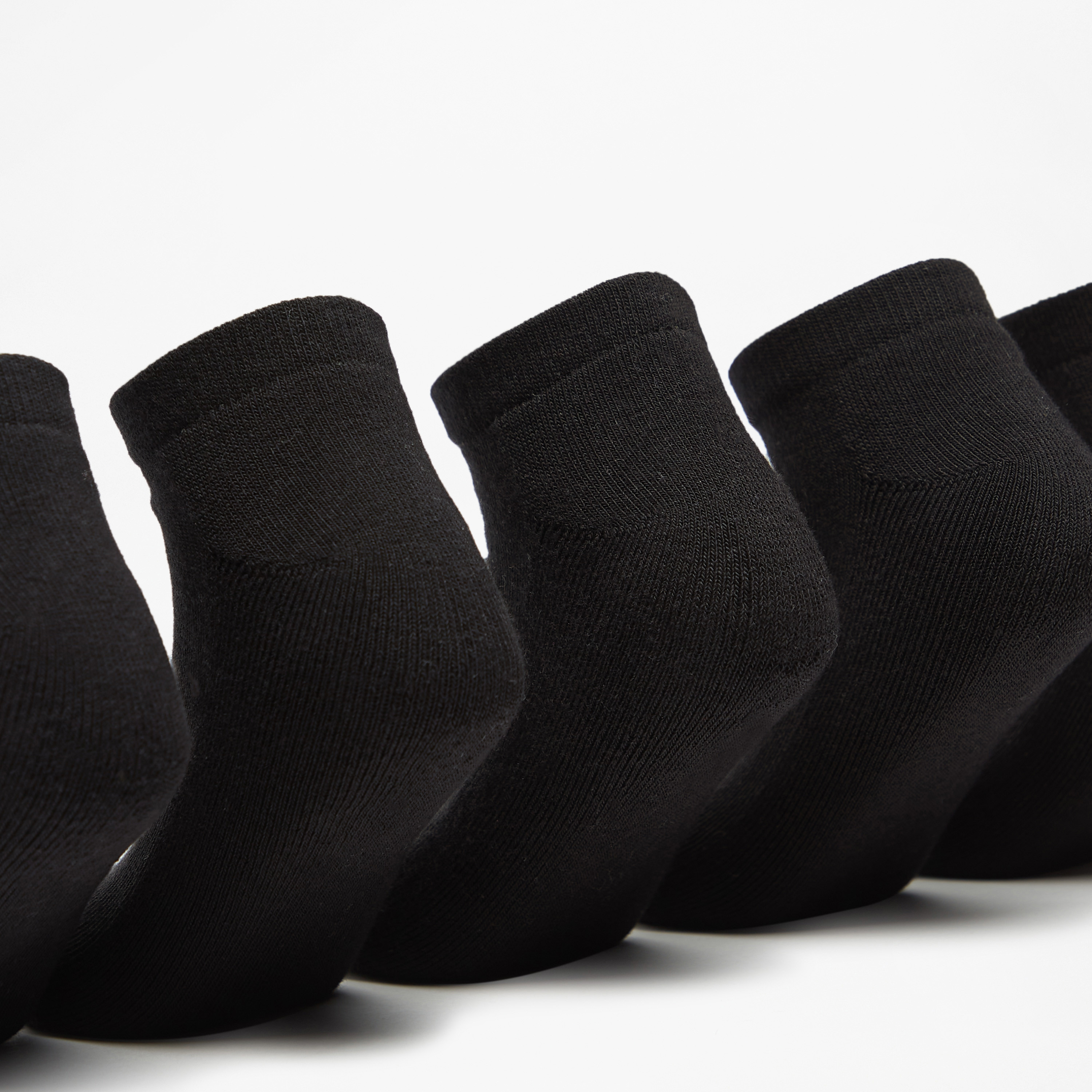 Solid Ankle Length Socks - Set of 5-girls-accessories-socks-image-2