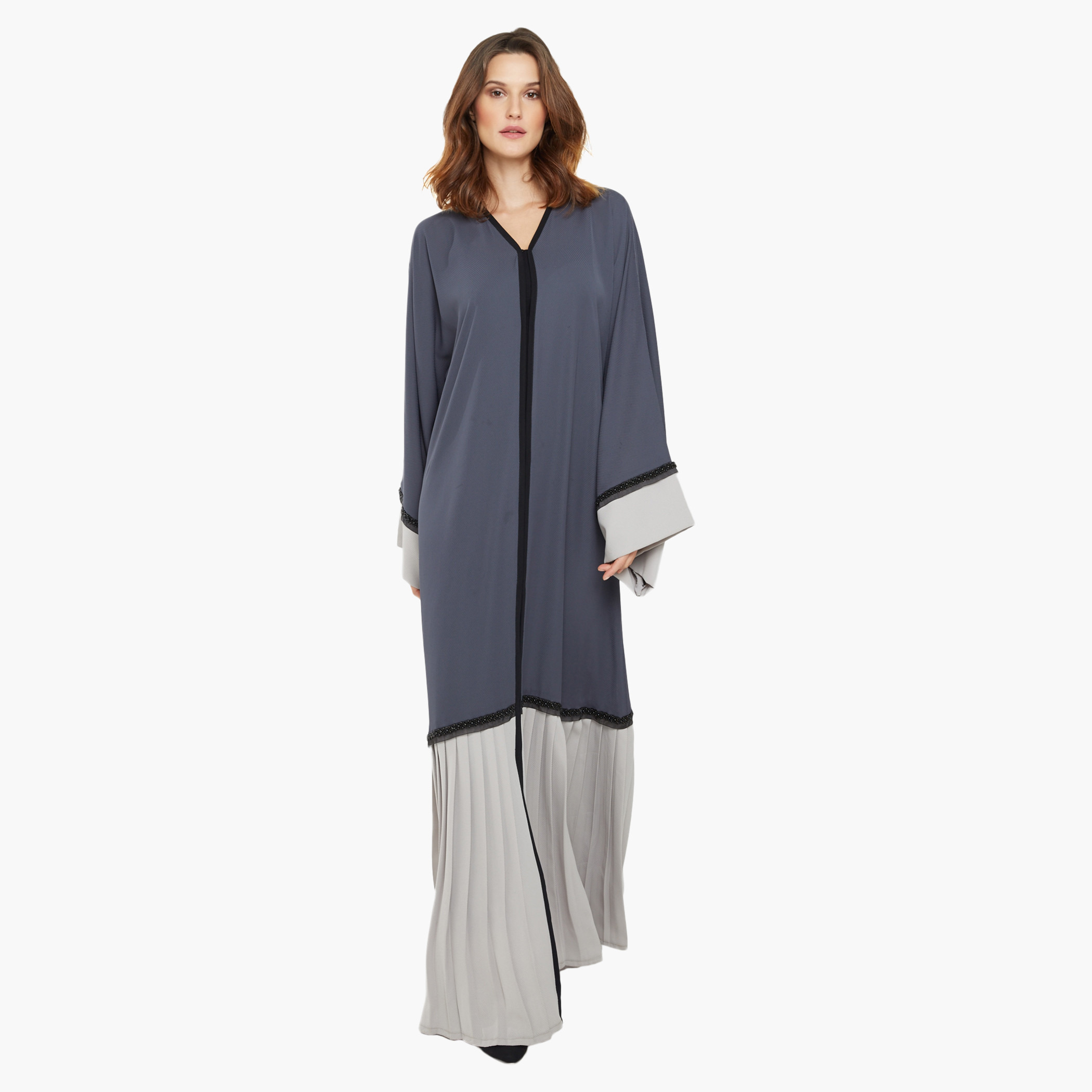 نخبة رمادي عباية-women-arabicclothing-abayas-image-1