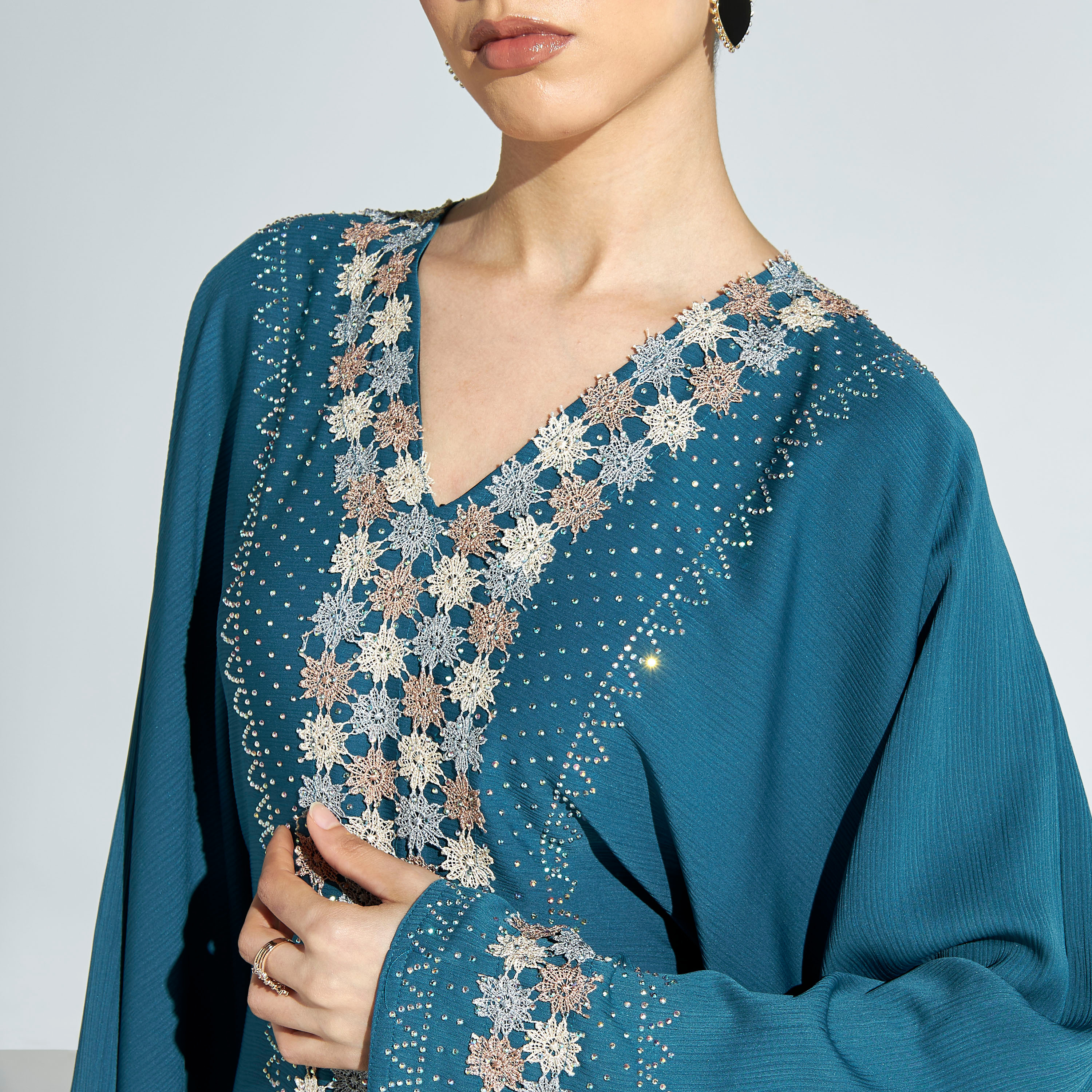 Malikah Embellished Abaya with Hijab-women-arabicclothing-abayas-image-3