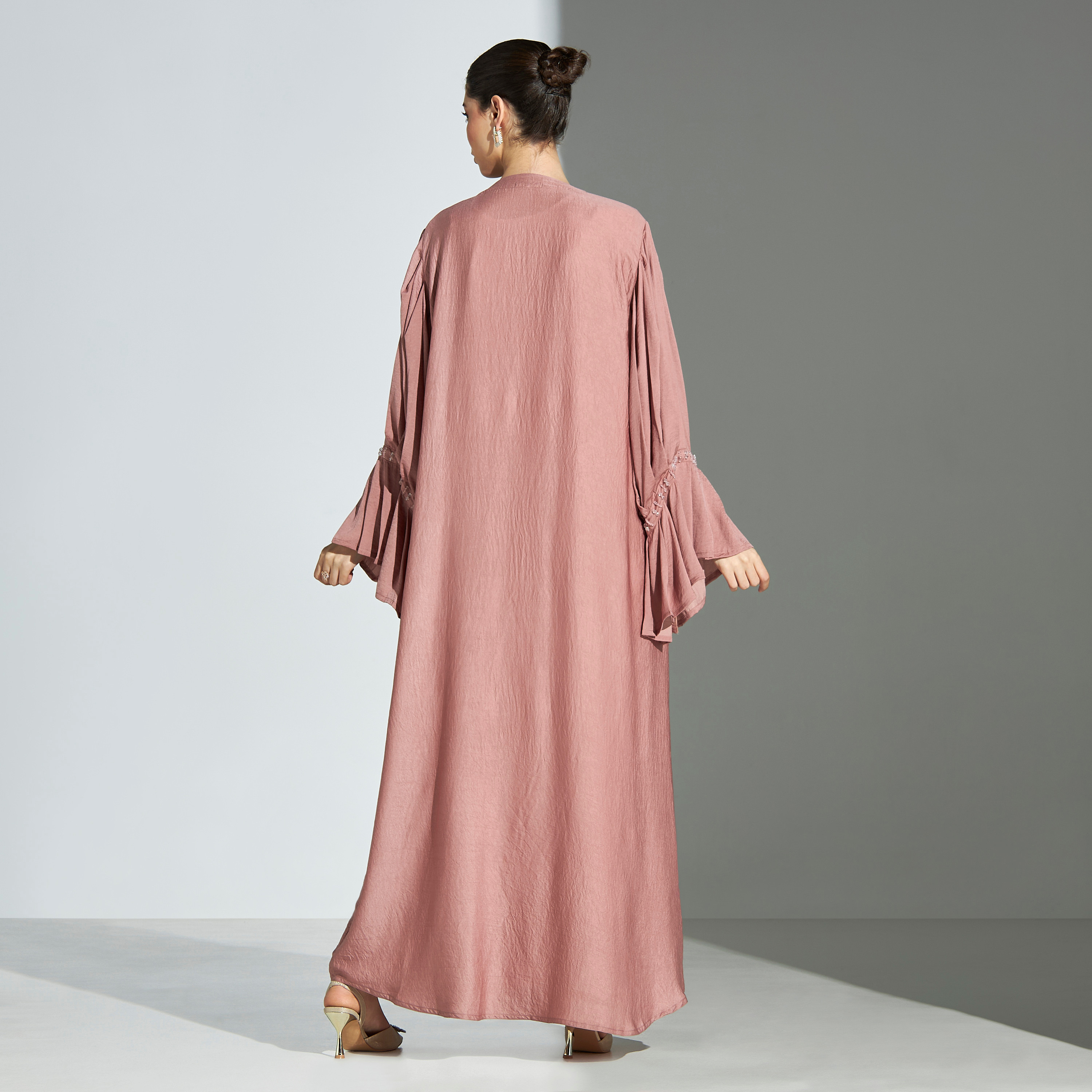 عباية مزينة بالترتر مع حجاب من مليكة-women-arabicclothing-abayas-image-5
