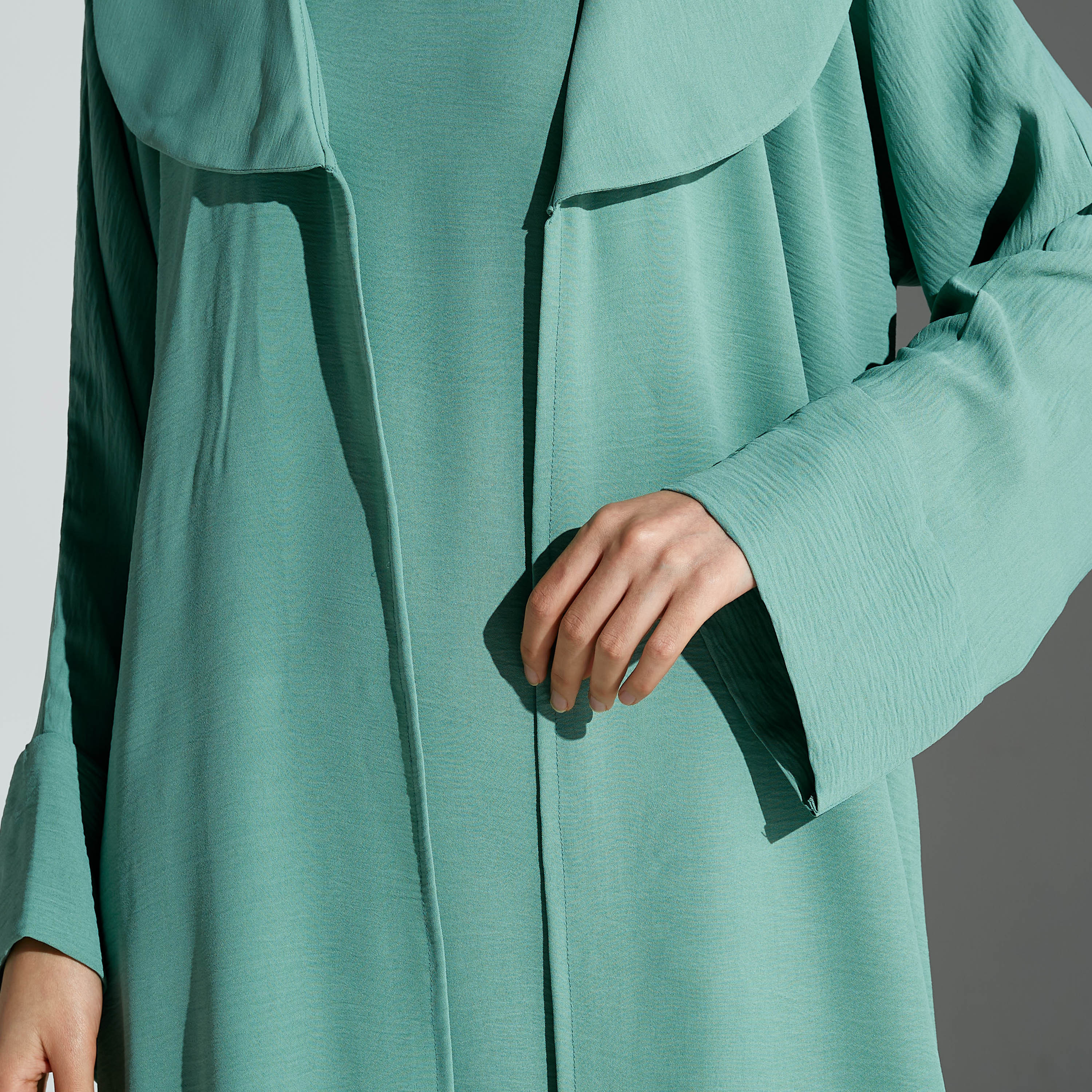 Malikah Solid Abaya with Hijab-women-arabicclothing-abayas-image-3