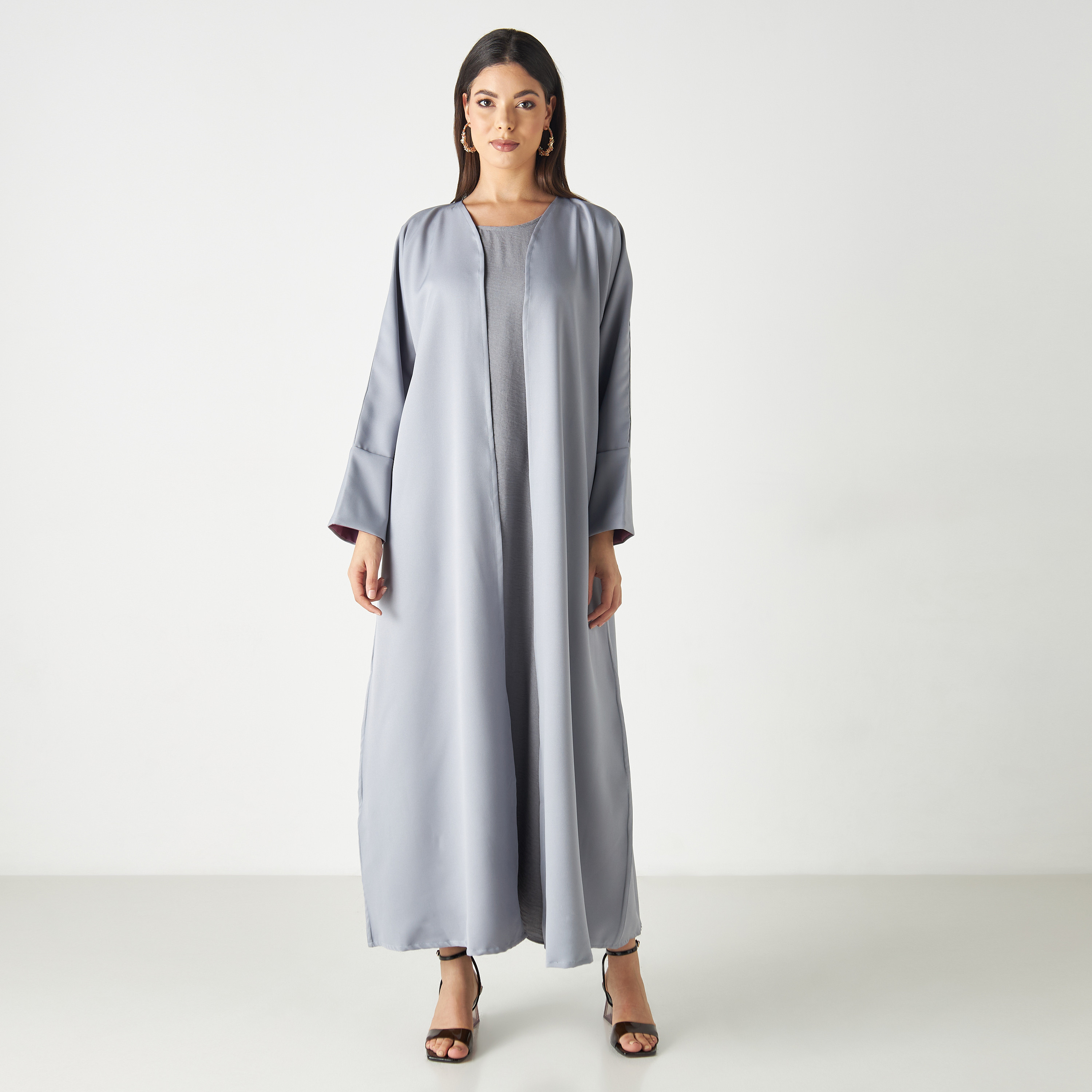 Malikah Solid Open Front Abaya-women-arabicclothing-abayas-image-4