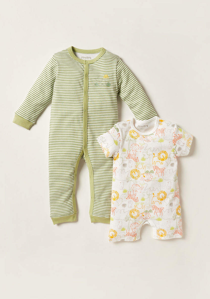 Juniors Printed Sleepsuit and Romper Set-Sleepsuits-image-0