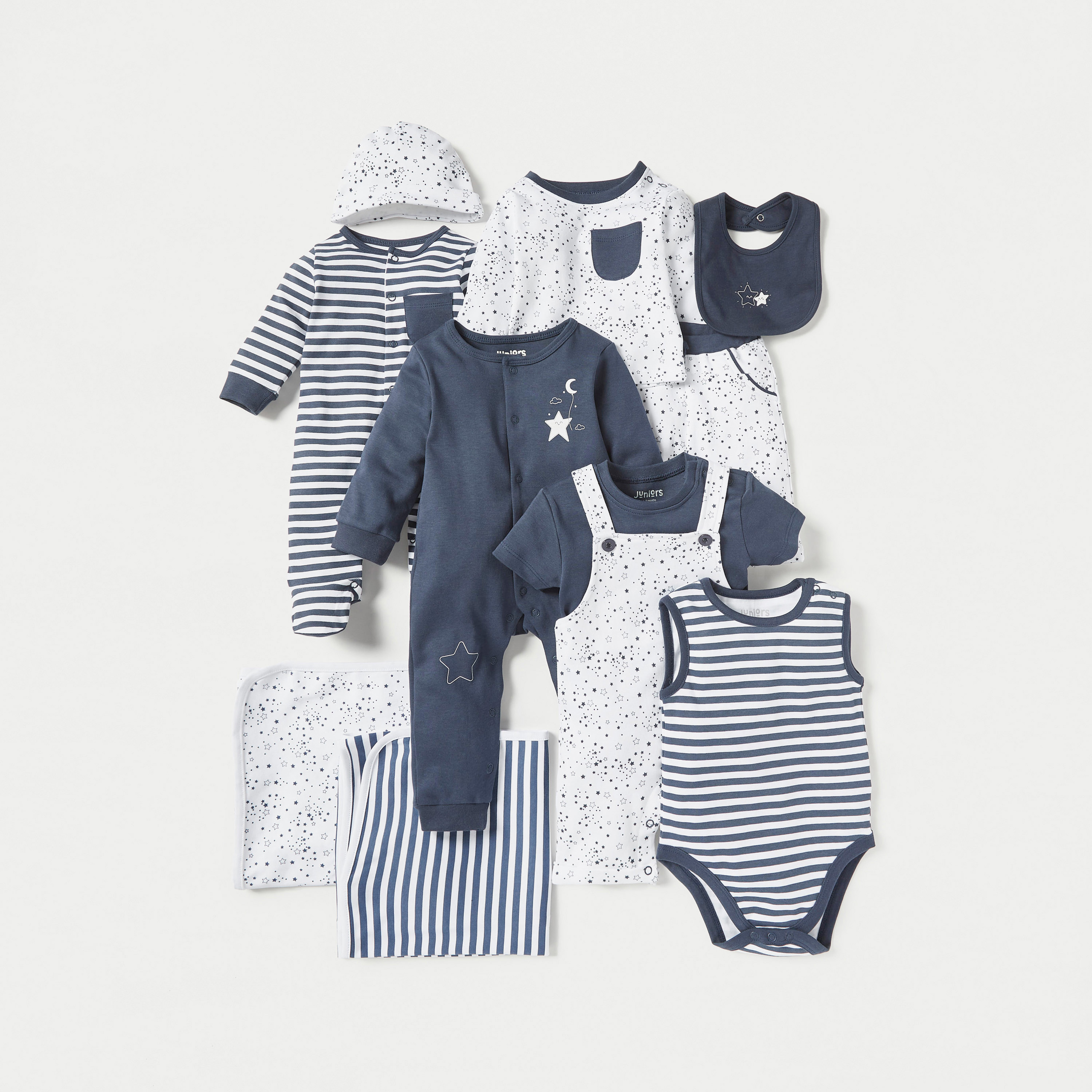 طقم تيشيرت ودنغري بطبعات من جونيورز-baby-boys-clothing-winterwear-rompers-image-6