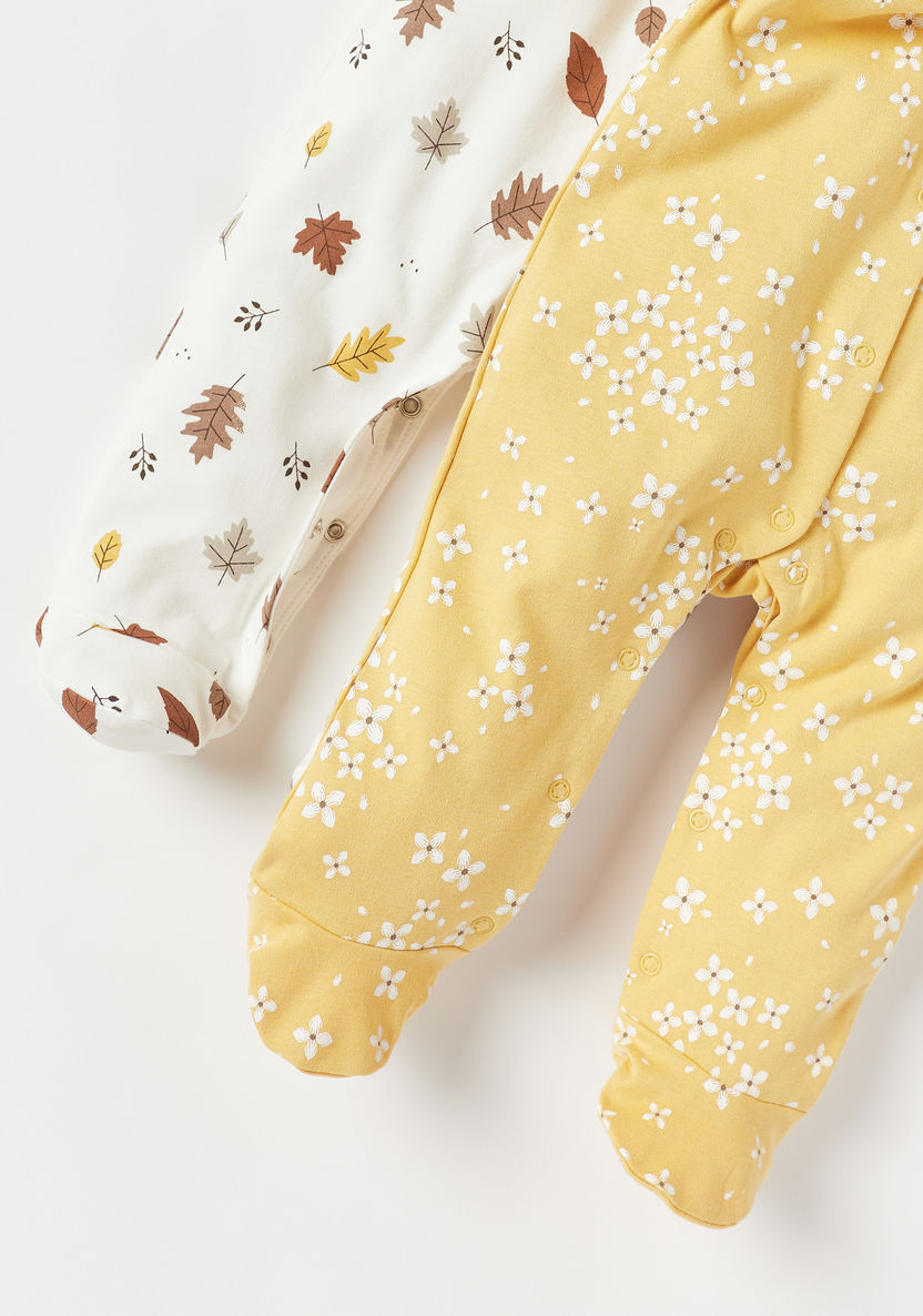 Juniors Printed Closed Feet Sleepsuit with Button Closure-Sleepsuits-image-4