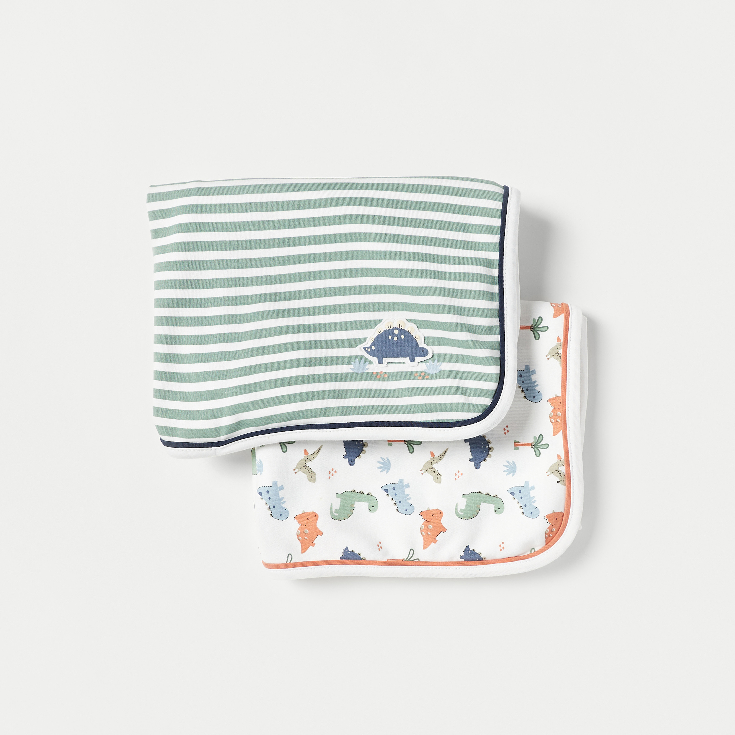 Juniors Printed Receiving Blanket - Set of 2-baby-nursery-blanketsandswaddles-receivingblankets-image-1